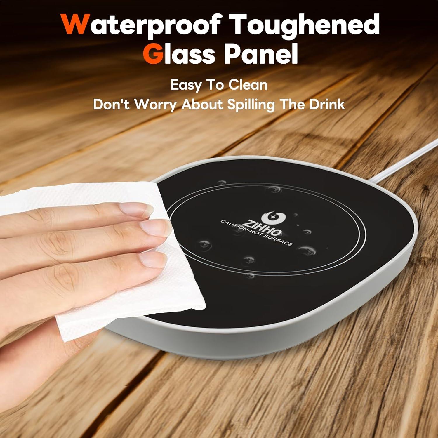 Calentador de Tazas ZIHHO 16W Negro 55°C para Oficina y Hogar