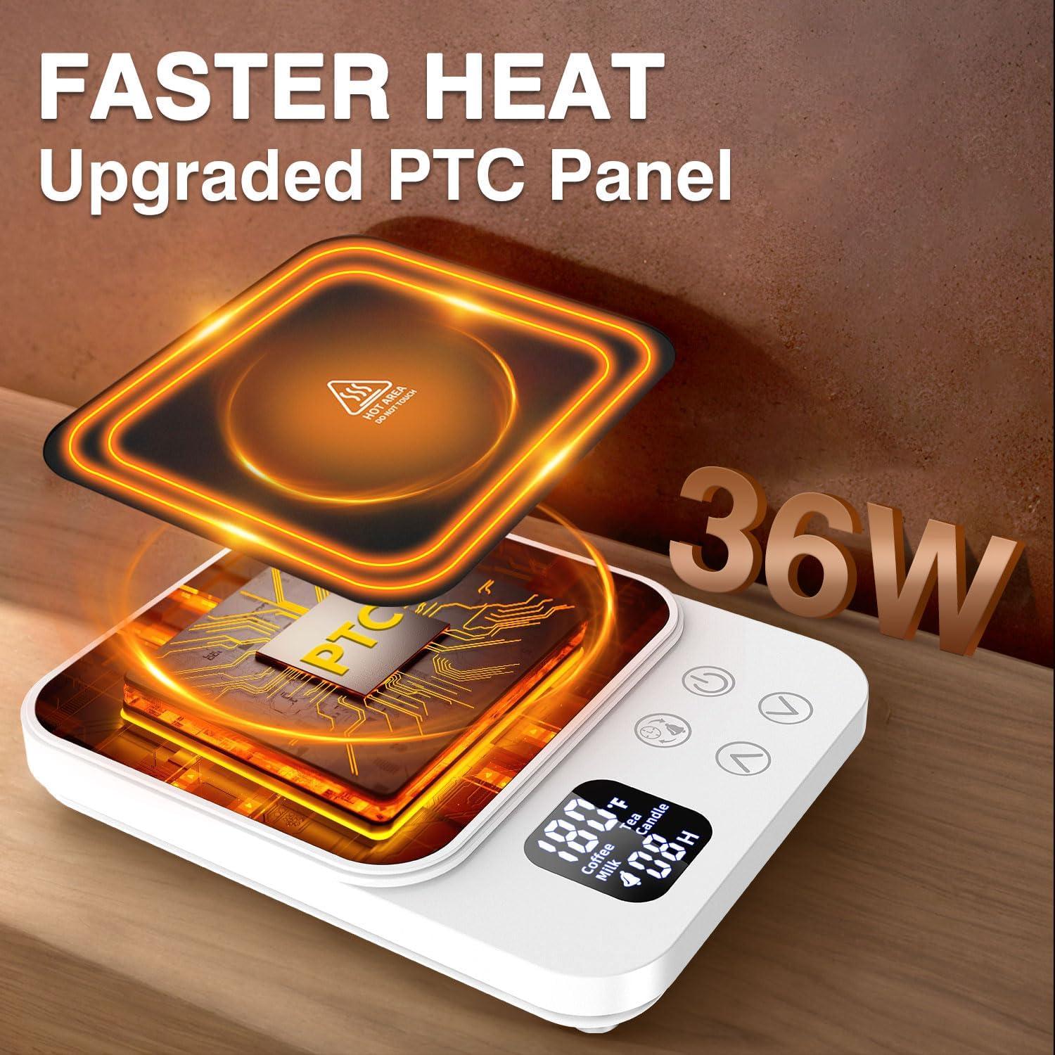 Calentador de Tazas HOSCARER 36W con Apagado Automático Blanco