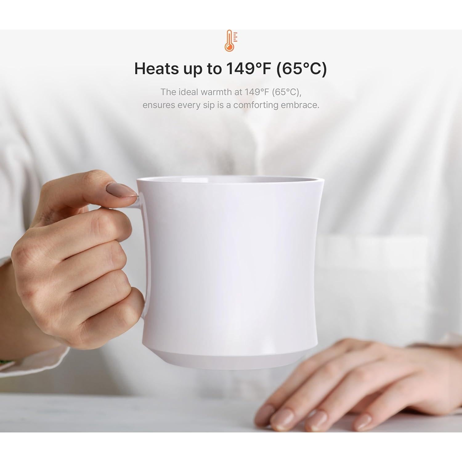 Calentador de Taza SMUG V2 con Taza PCTG y Carga Inalámbrica