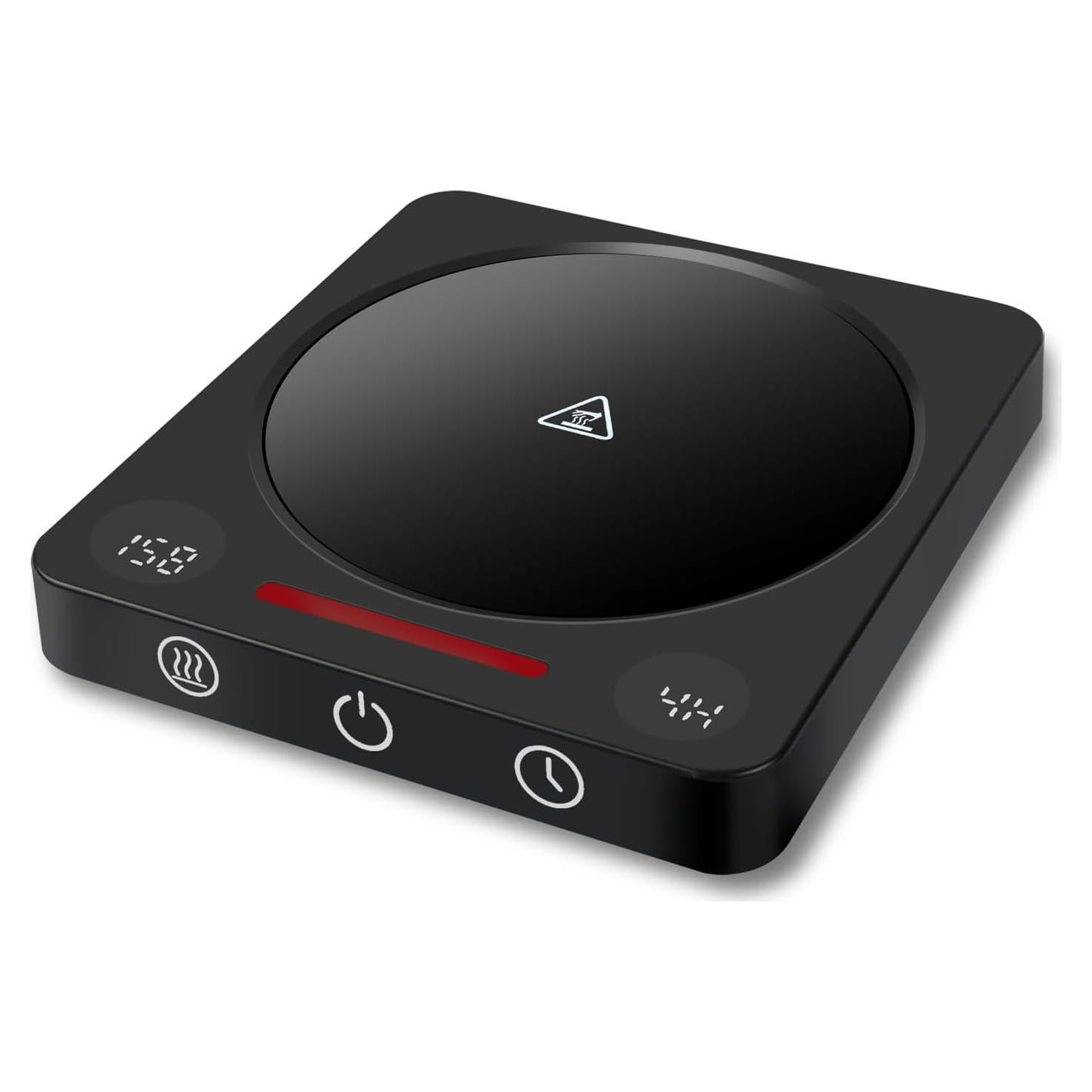 Calentador de Tazas Iporru Negro con Pantalla Doble y Apagado Automático