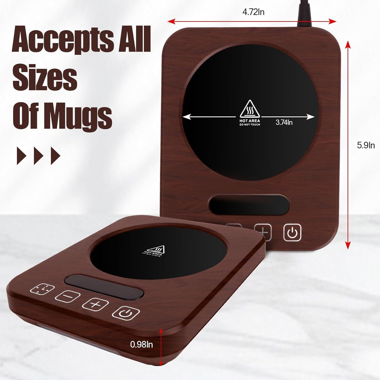 Calentador de Tazas de Café Hobychild 9 Temperaturas 13.2 cm