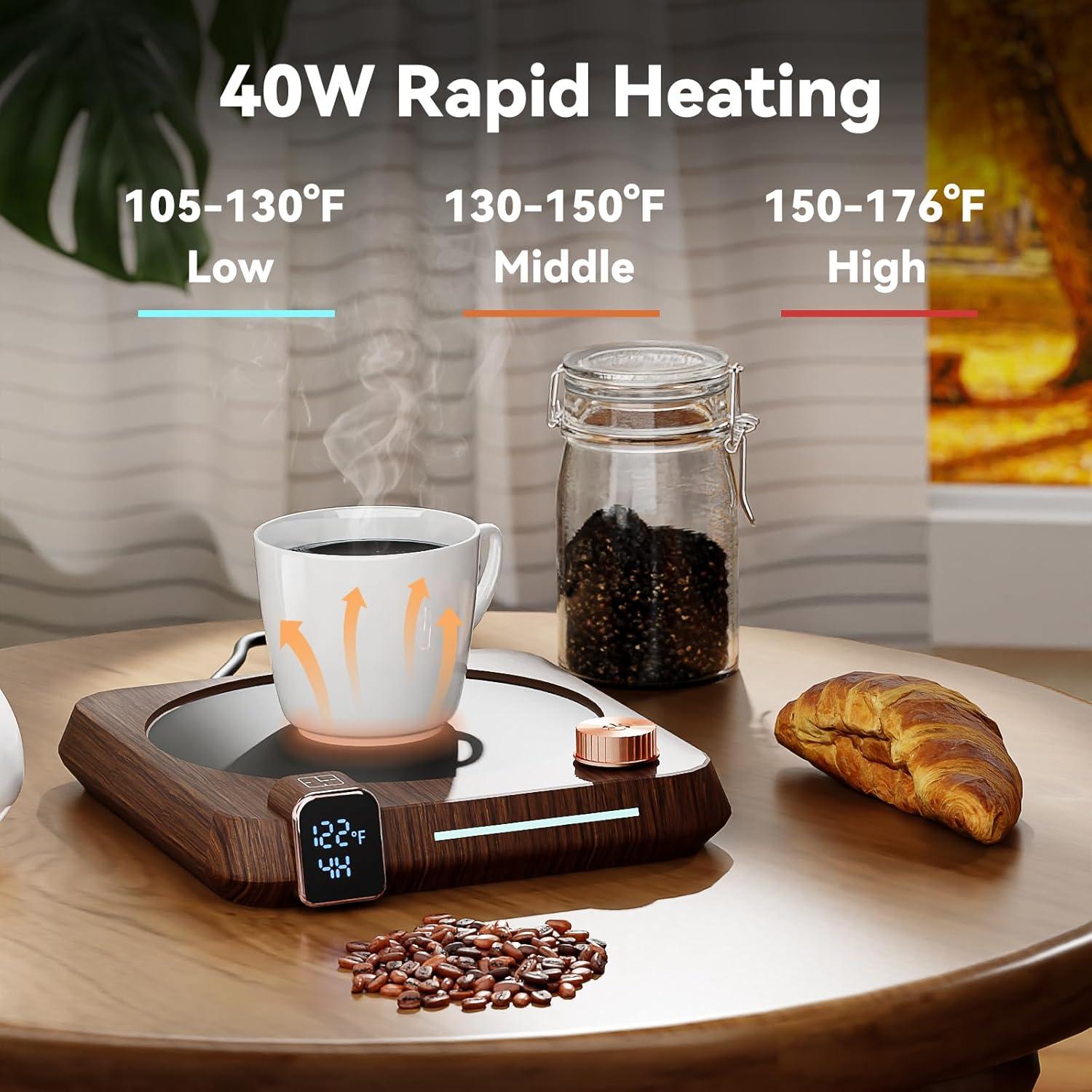 Calentador de Tazas 40W EWCEFIC04 con Pantalla Digital