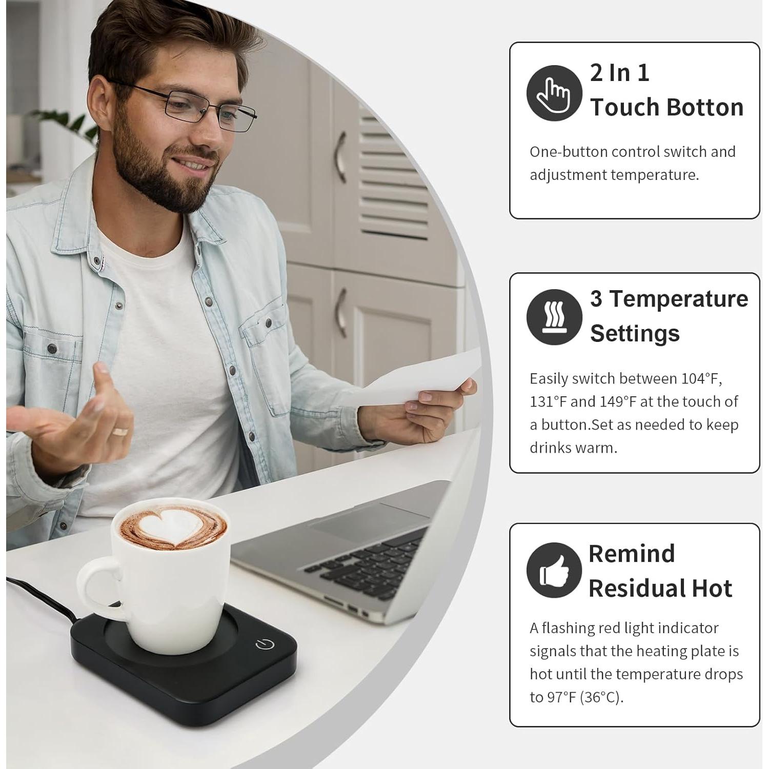 Calentador de Tazas Inteligente ANBANGLIN 20W Negro