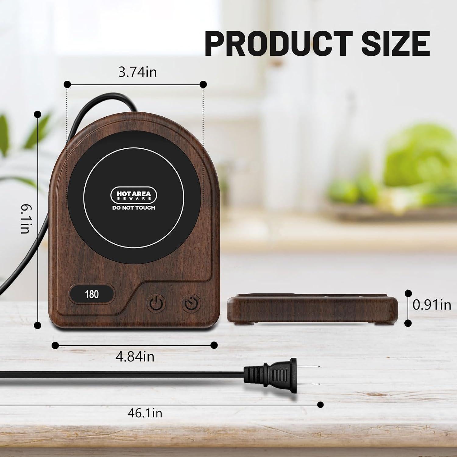 Calentador de Tazas YANXUS J con 3 Temperaturas y Apagado Automático