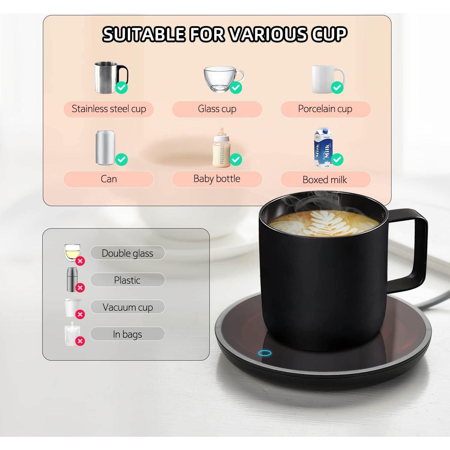 Calentador de Tazas AZYH A10 con 2 Temperaturas y Apagado Automático