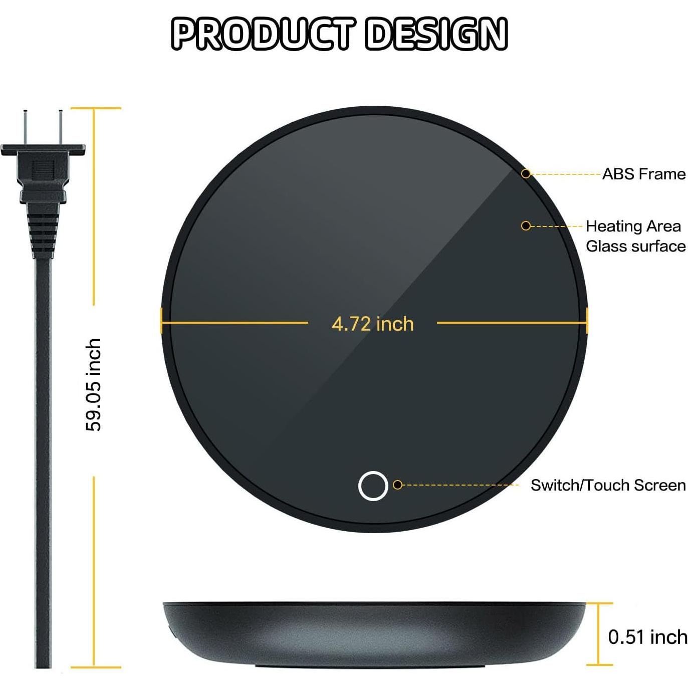 Calentador de Tazas AZYH A10 con 2 Temperaturas y Apagado Automático