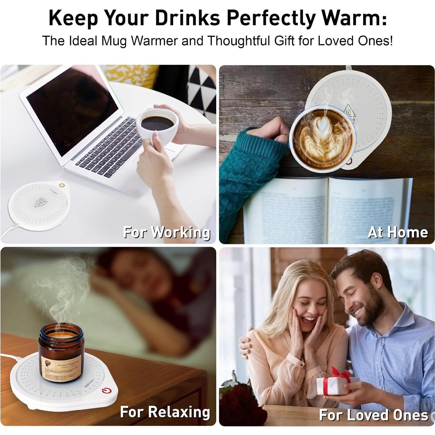 Calentador de Tazas Eléctrico Redomm AI9301BM Blanco 65°C