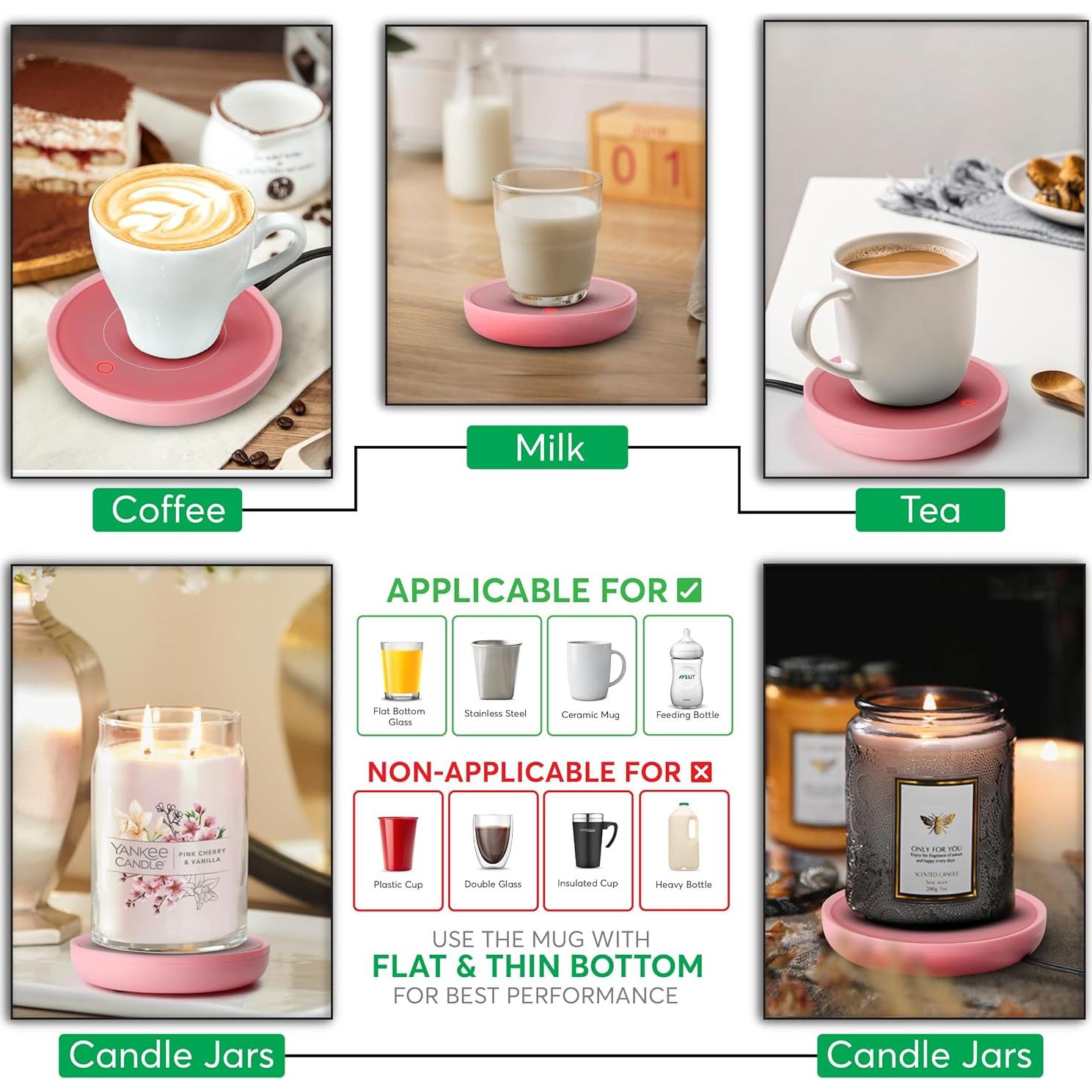 Calentador de Tazas Eléctrico Bulk Paradise 17W Rosa