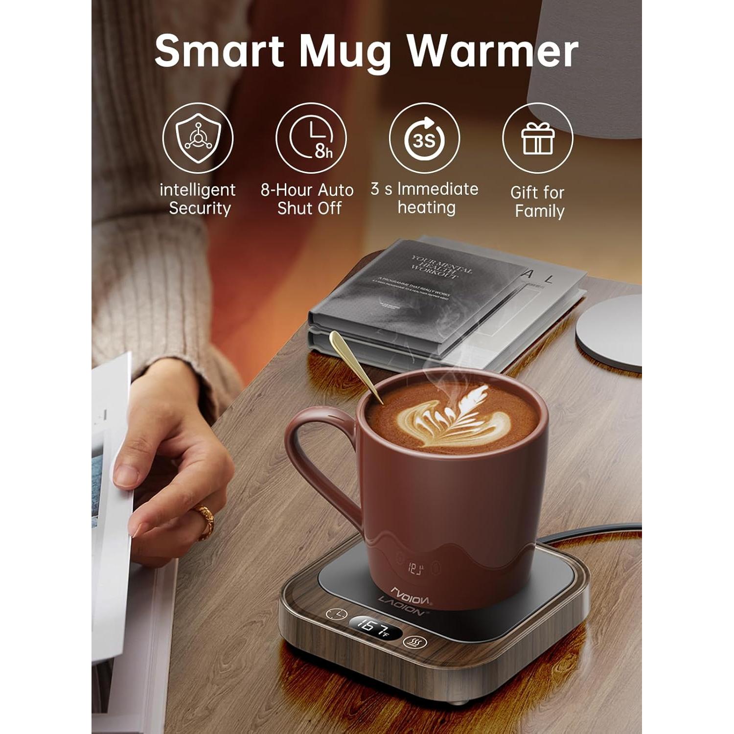 Calentador de Tazas LAOION 40W con Apagado Automático y 4 Temperaturas