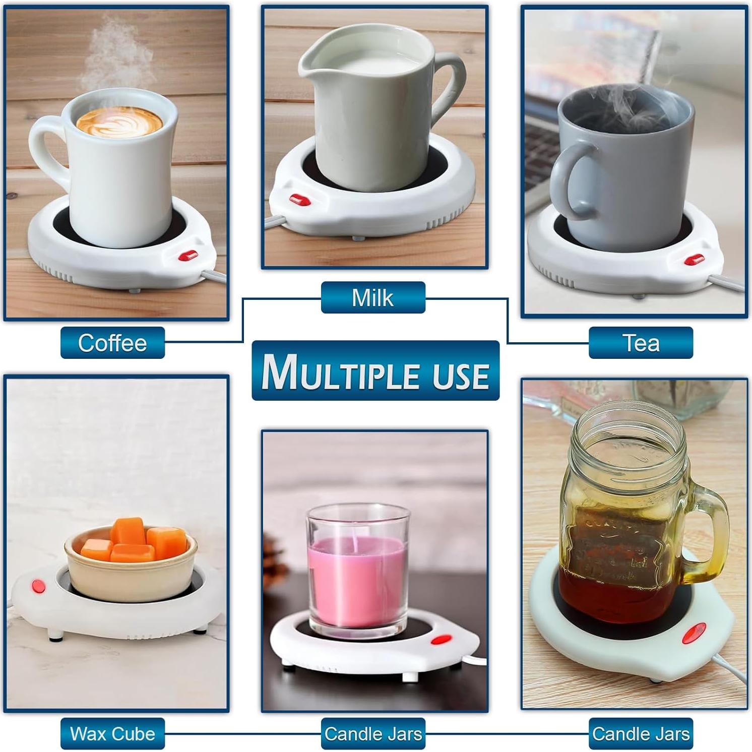 Calentador de Tazas Home-X 8.9 cm para Café y Té - Blanco