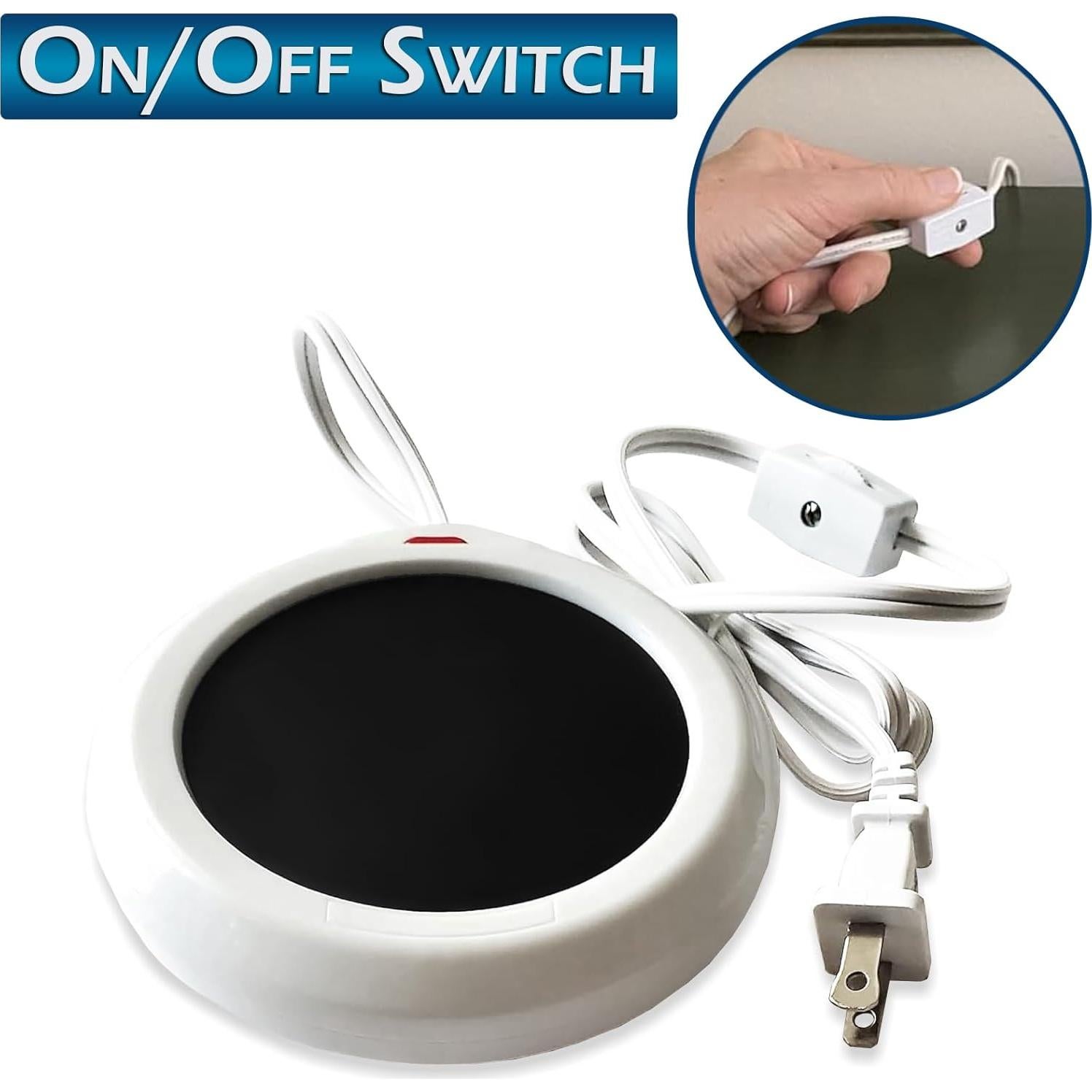 Calentador de Tazas Home-X 8.9 cm para Café y Té - Blanco