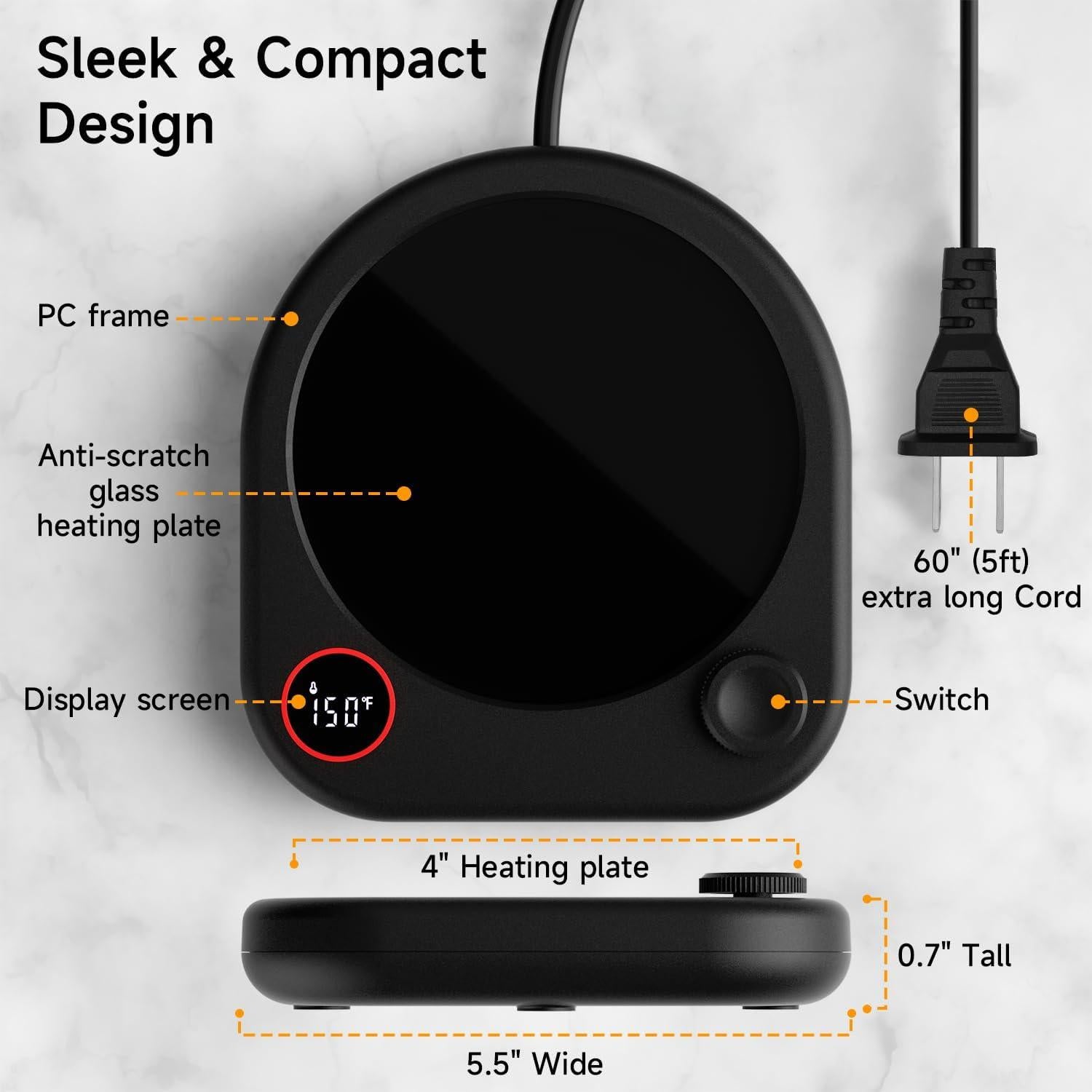 Calentador de Tazas Eléctrico Oracer CT-01 25W Ajustable