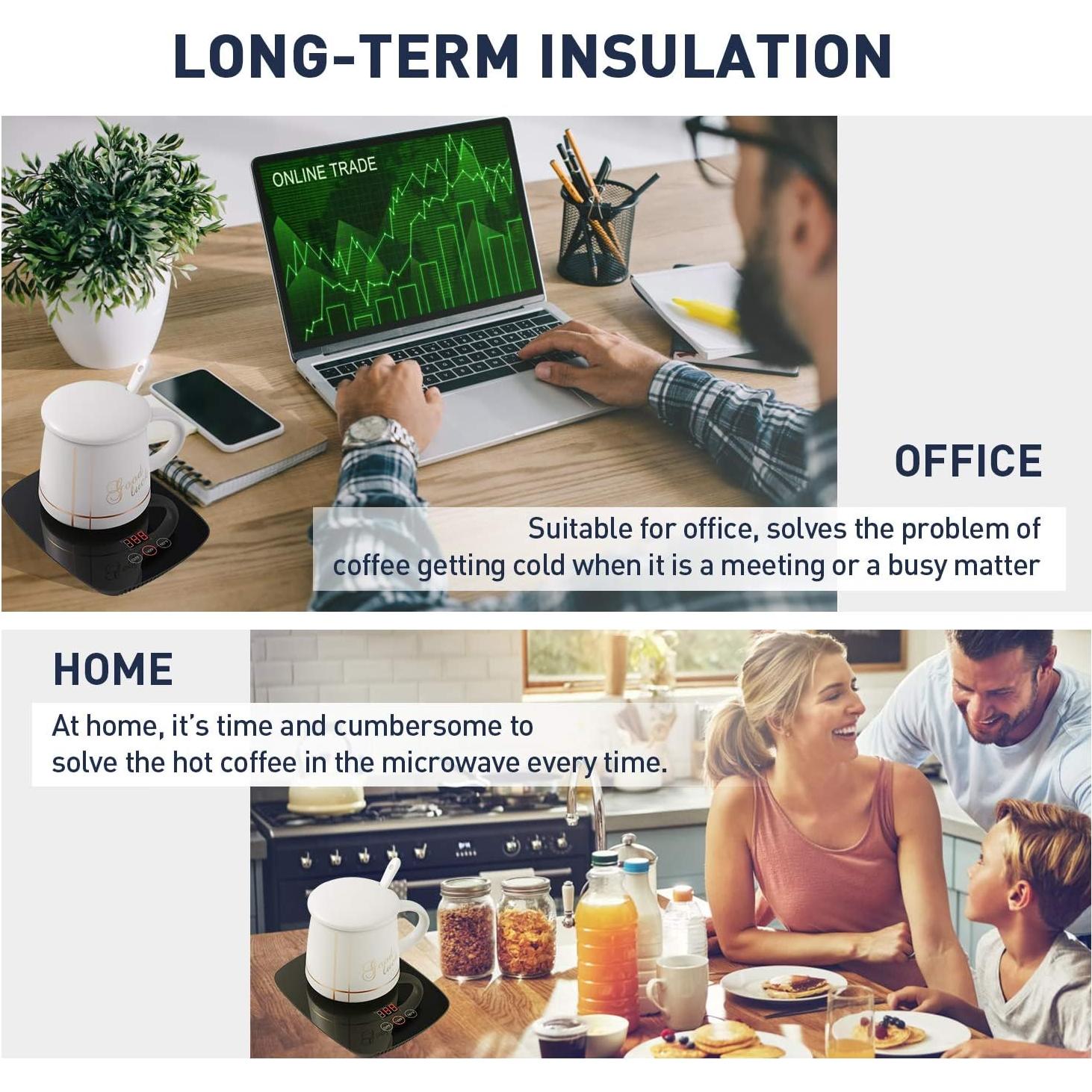 Calentador de Tazas Eléctrico Nicelucky 25W con Temperatura Ajustable