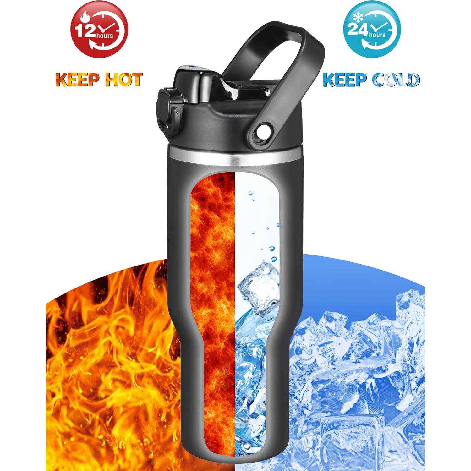 Botella de Agua Aislada GREENTREEN 1.13L Acero Inoxidable