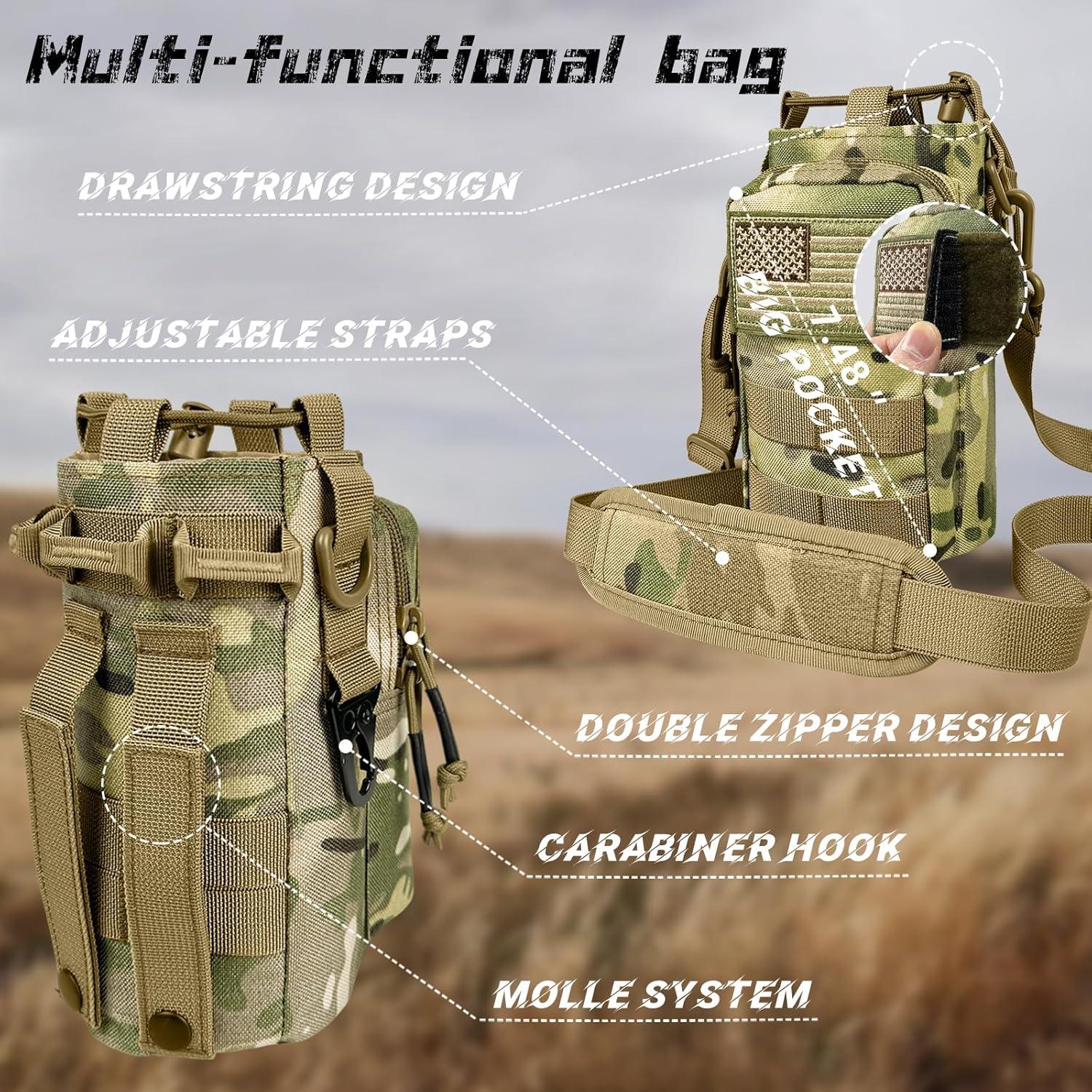 Botella de Agua Aislada AIKOTOO 32oz Camo para Gimnasio