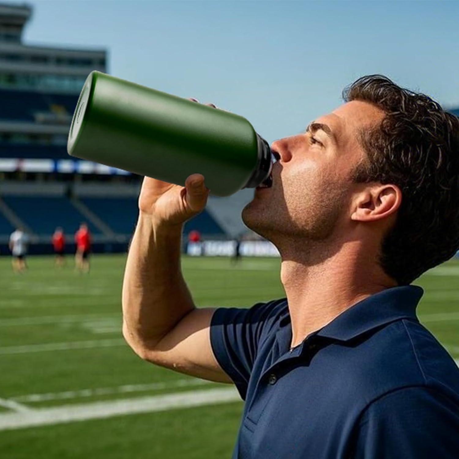 Botella de Agua Aislada AIKOTOO 32oz Camo para Gimnasio