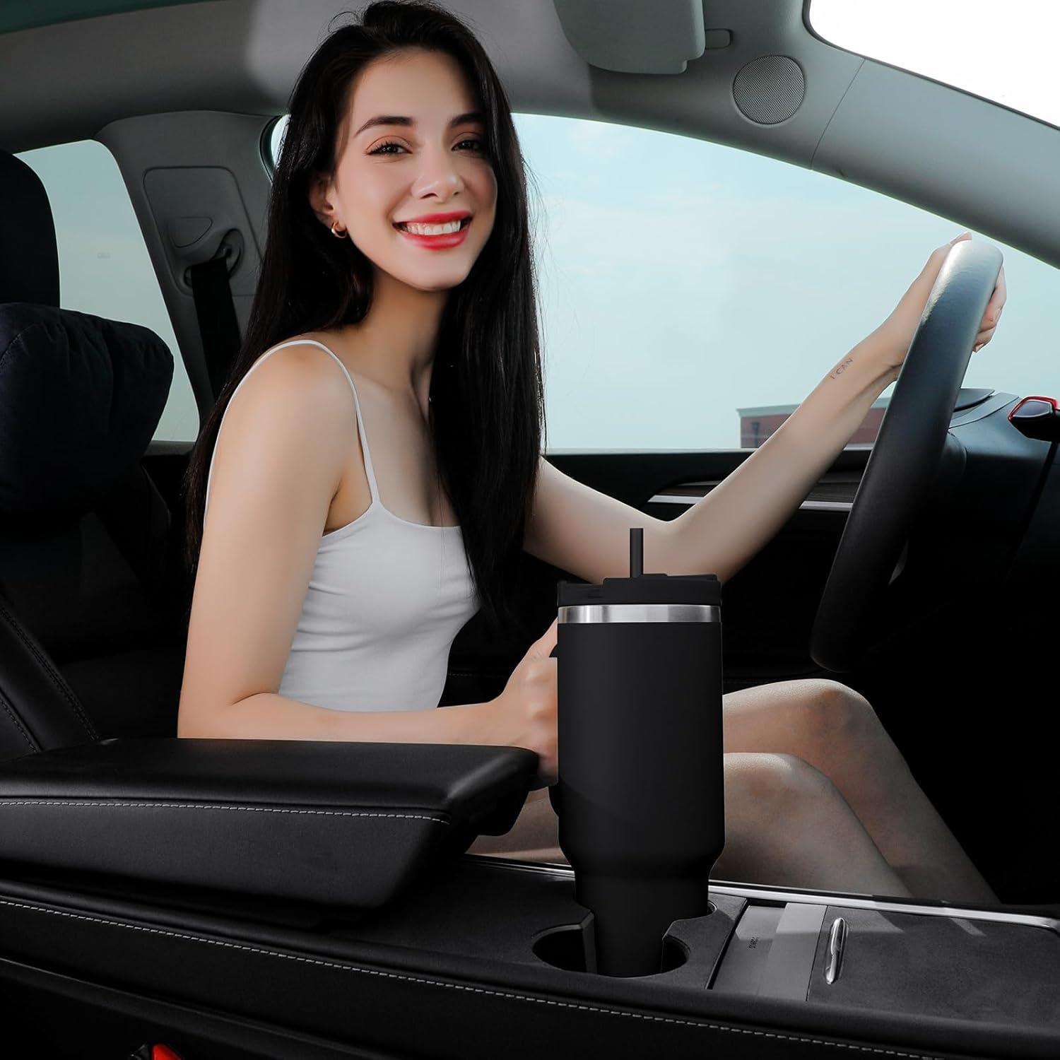 Taza de Acero Inoxidable 1.13L Labulabla MINITU Negra