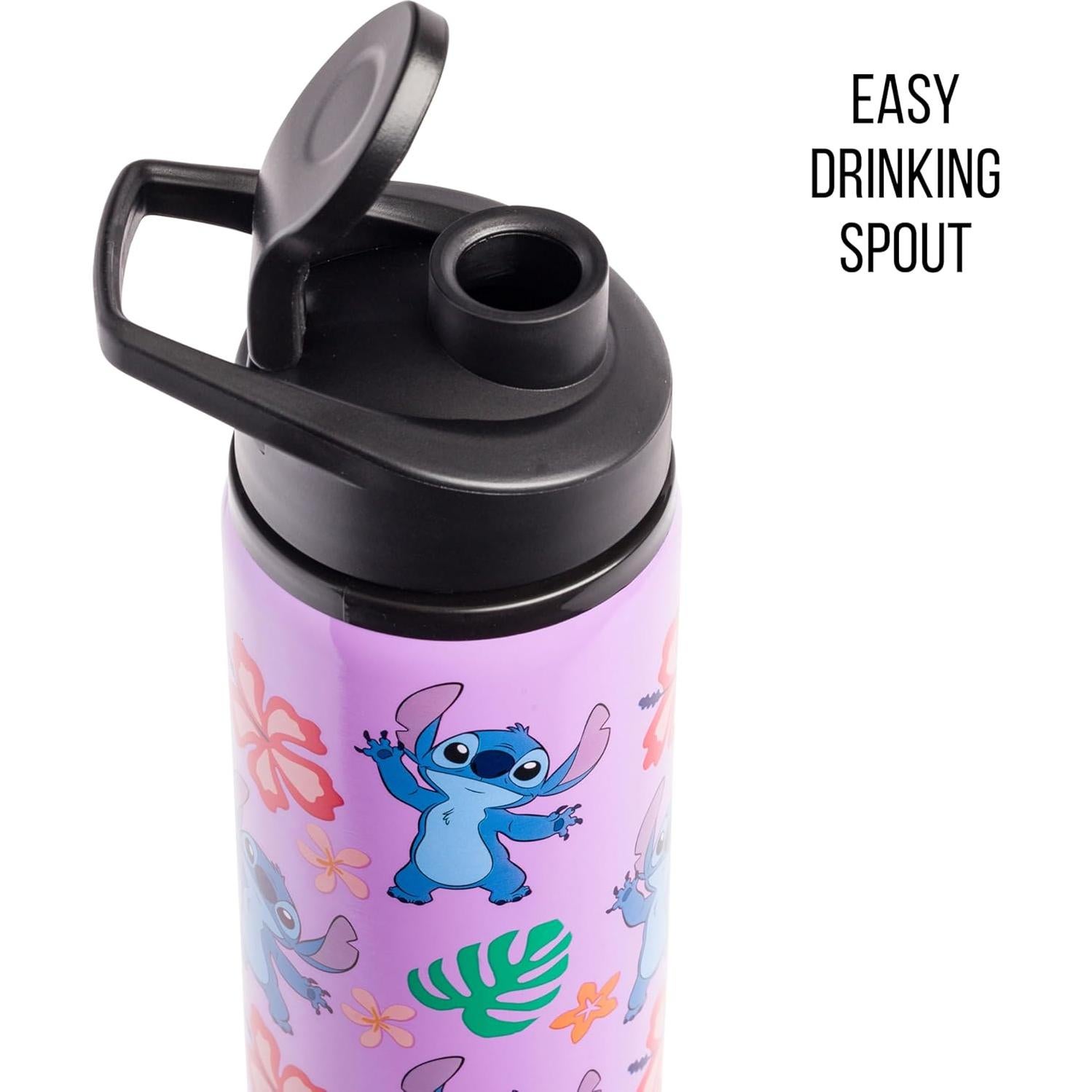 Botella de Agua Acero Inoxidable 740ml Lilo y Stitch Silver Buffalo