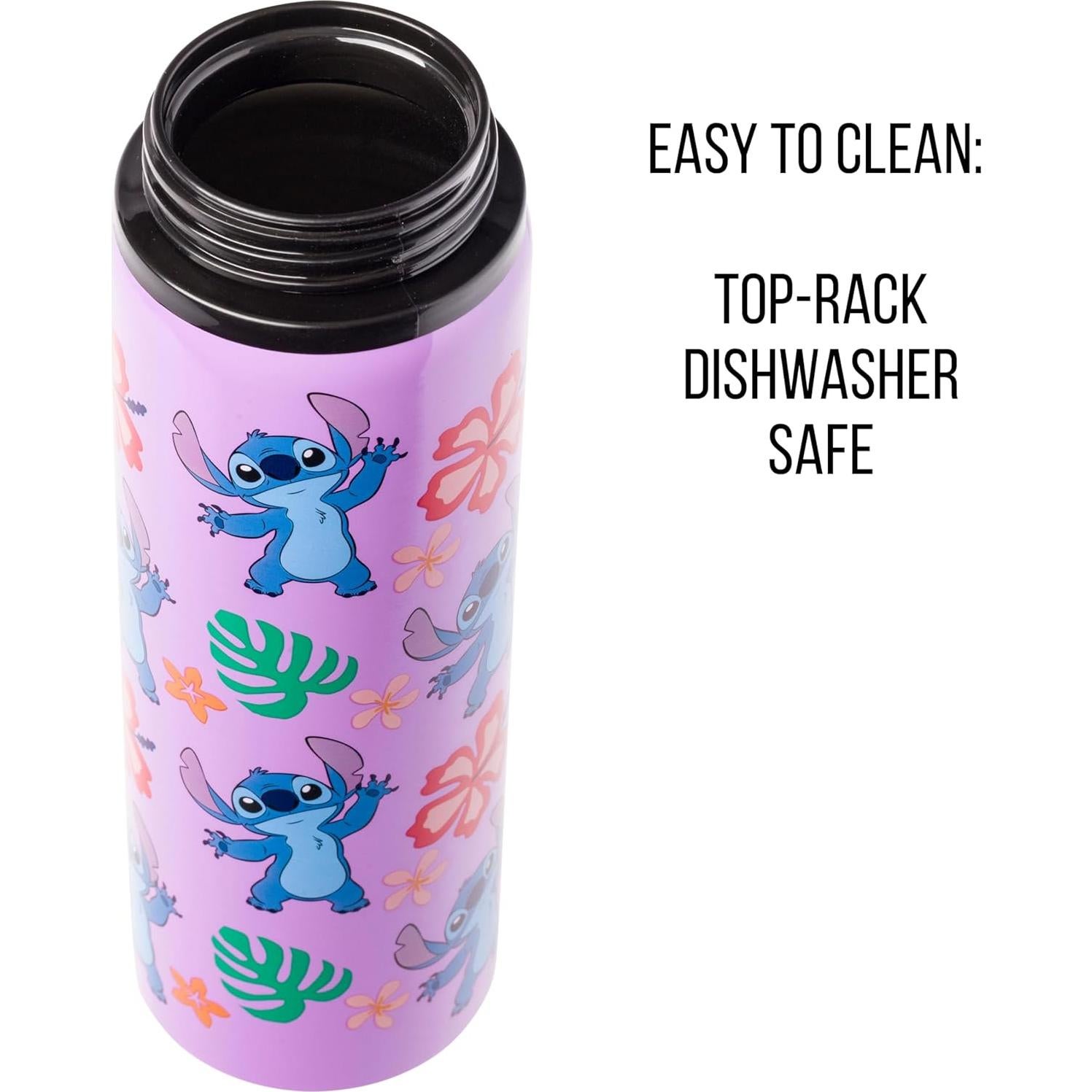 Botella de Agua Acero Inoxidable 740ml Lilo y Stitch Silver Buffalo