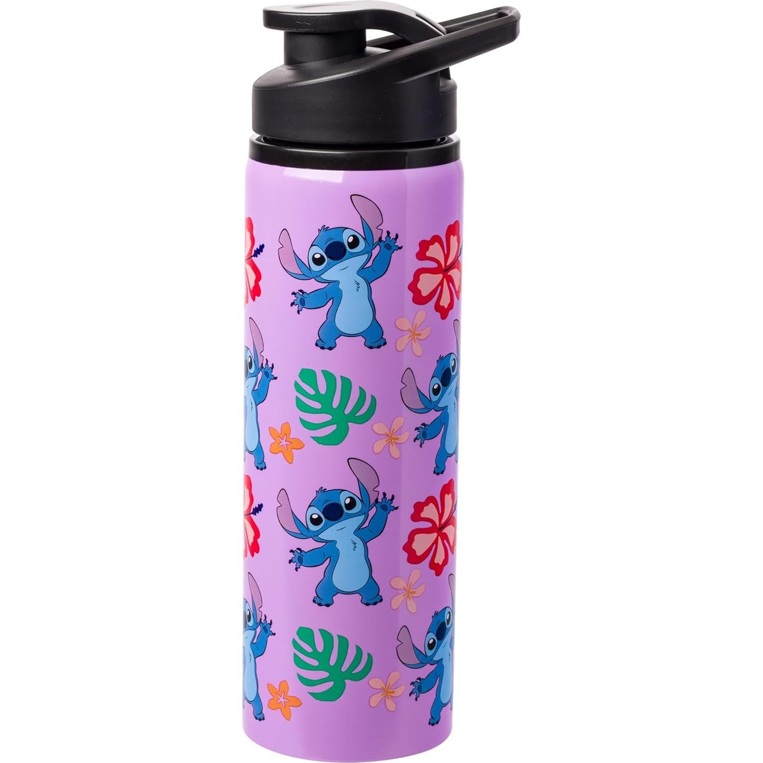 Botella de Agua Acero Inoxidable 740ml Lilo y Stitch Silver Buffalo