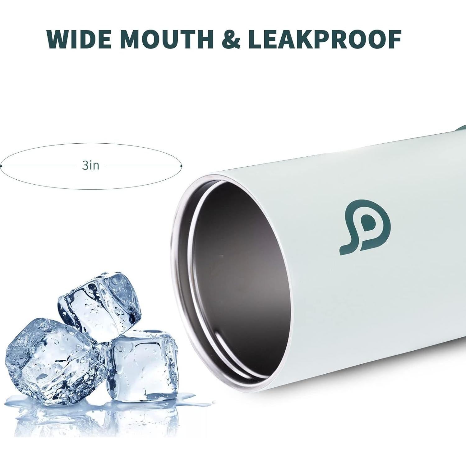 Botella de Agua Aislada 0.35L BOTELLA BOTELLA Verde