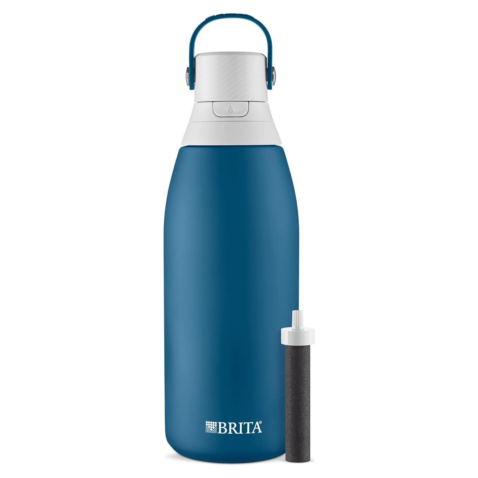 Botella de Agua Filtrante Brita Acero Inoxidable 32 oz Aislada