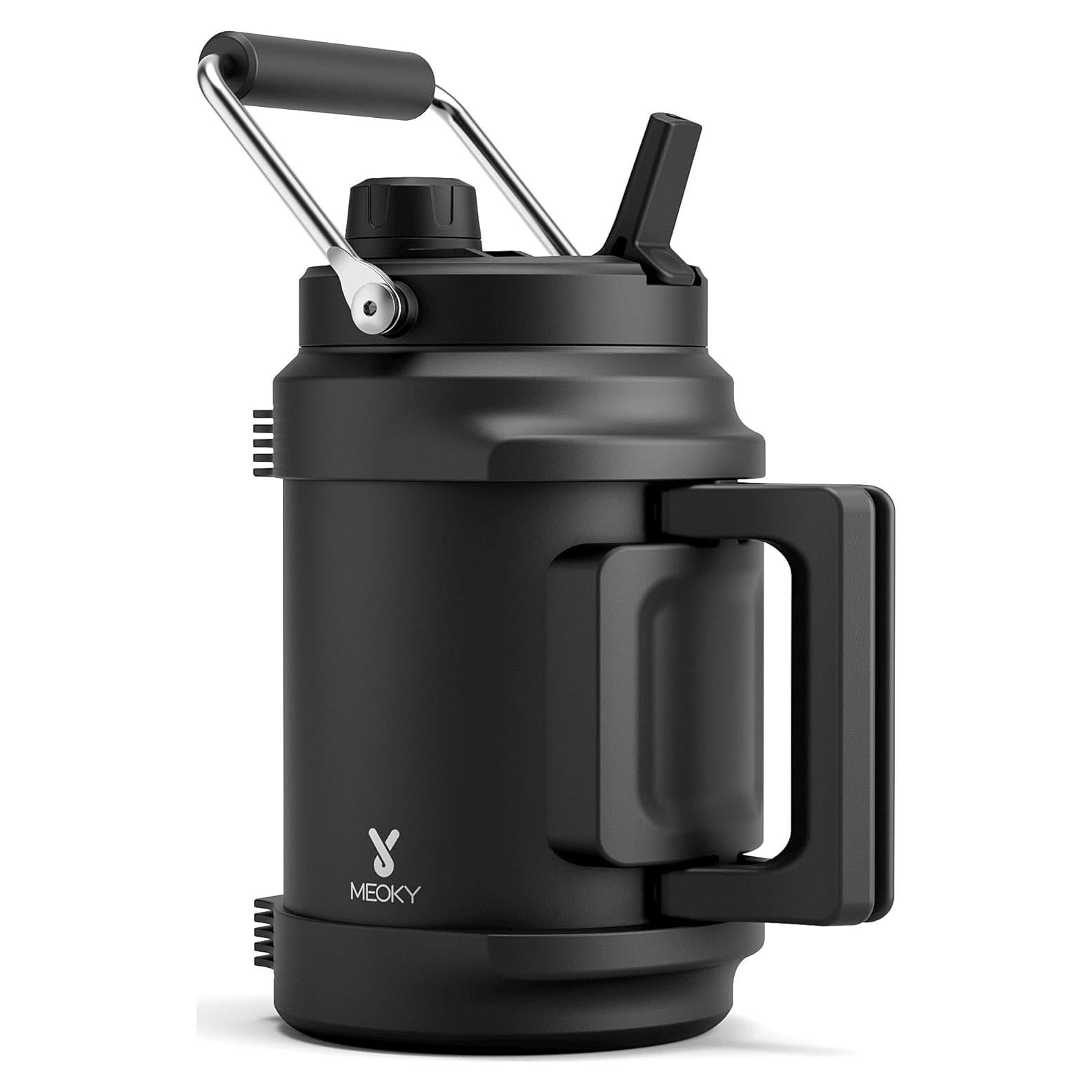 Botella de Agua Aislada 1.89L Meoky con Tapa 2-en-1 y Mango