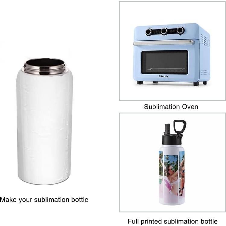 Botella de Agua Deportiva PYD Life 32 OZ Acero Inoxidable