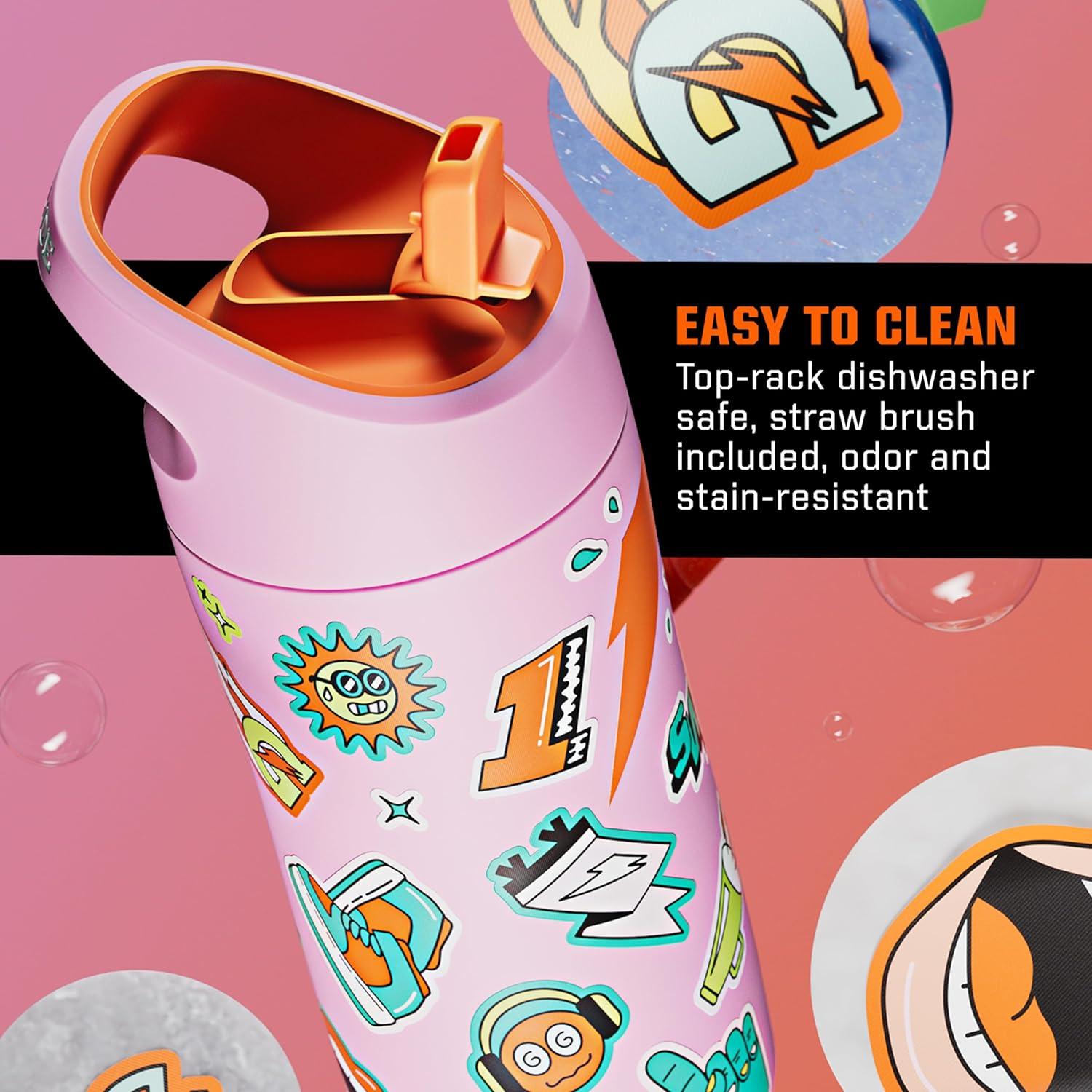 Botella de Agua Gatorade Premium Acero Inoxidable 355ml Roja