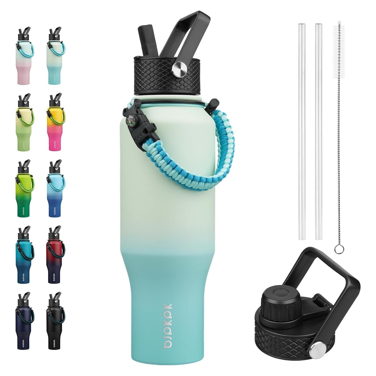 Botella de Agua Aislada BJPKPK 1.04L Acero Inoxidable Menta