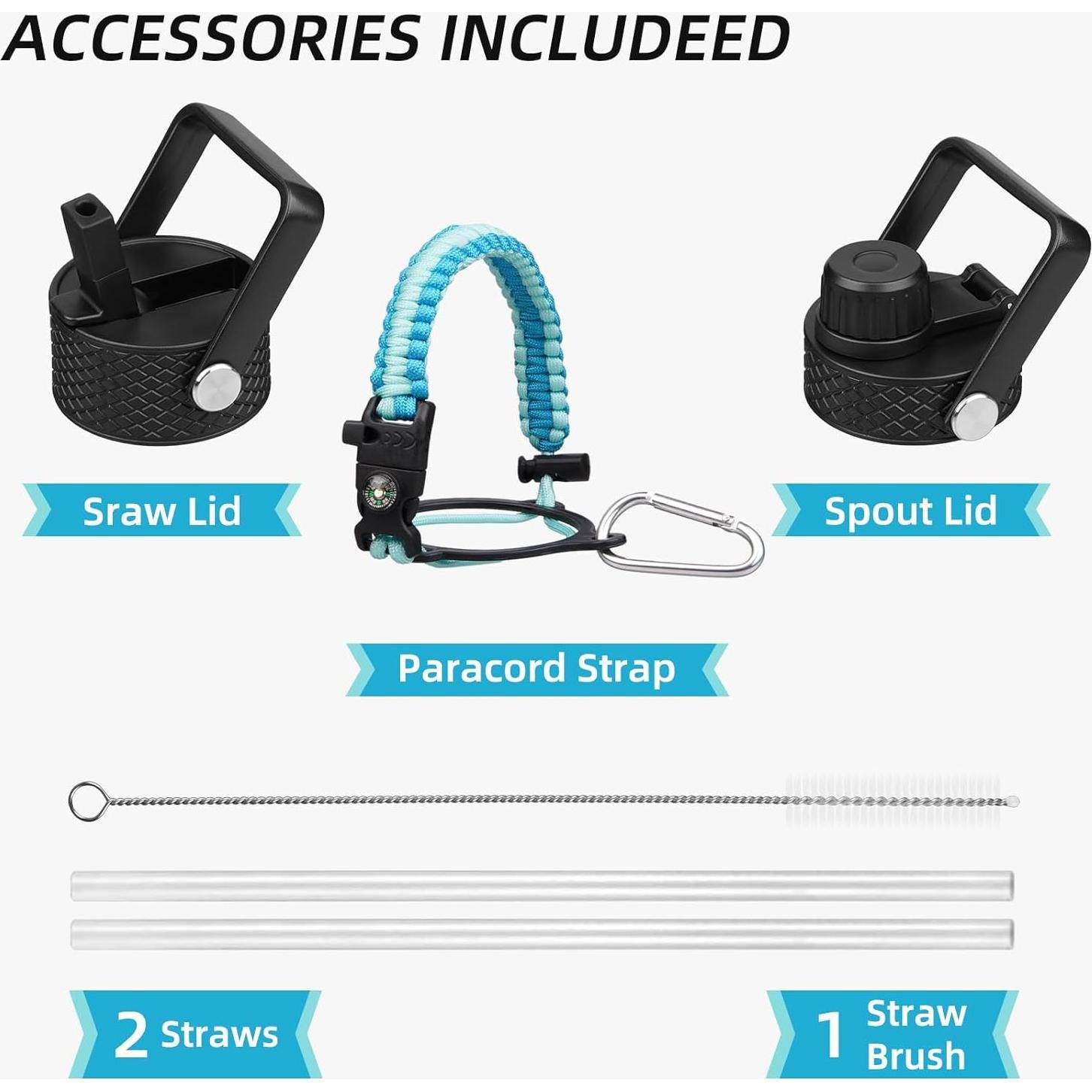 Botella de Agua Aislada BJPKPK 1.04L Acero Inoxidable Menta