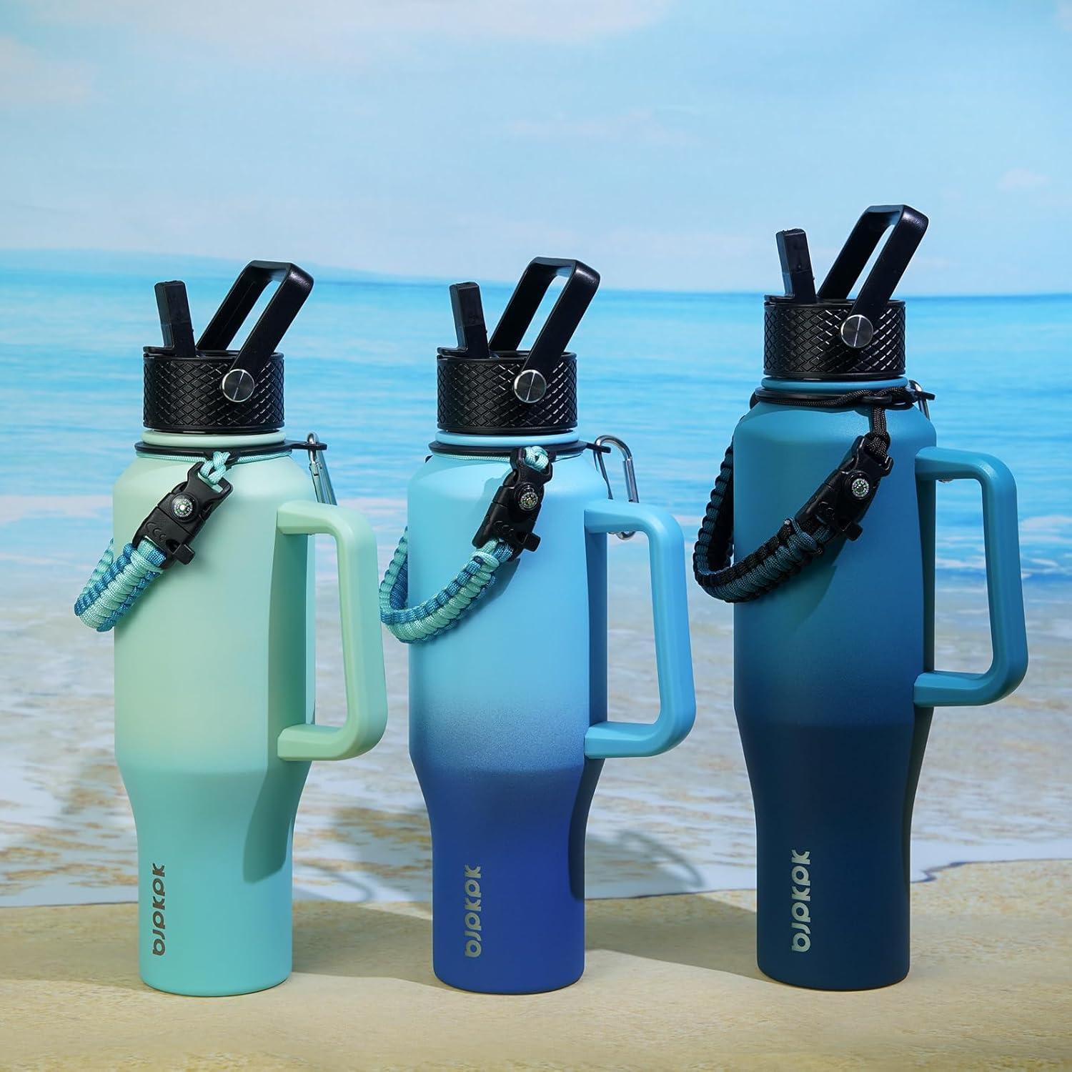 Botella de Agua Aislada BJPKPK 1.04L Acero Inoxidable Menta