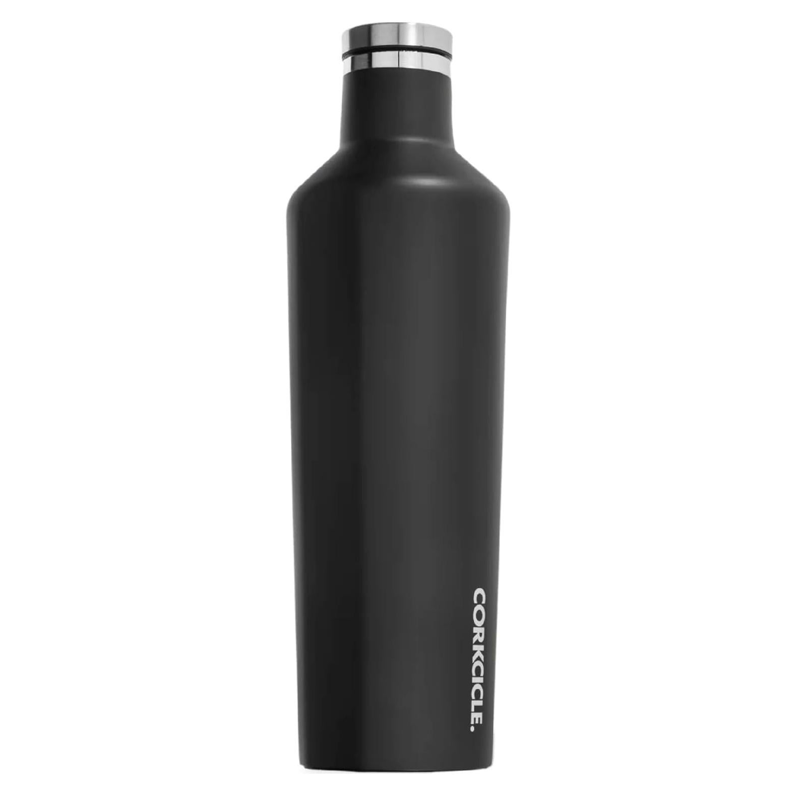 Botella de Agua Aislada Corkcicle 25 oz Acero Inoxidable Negro