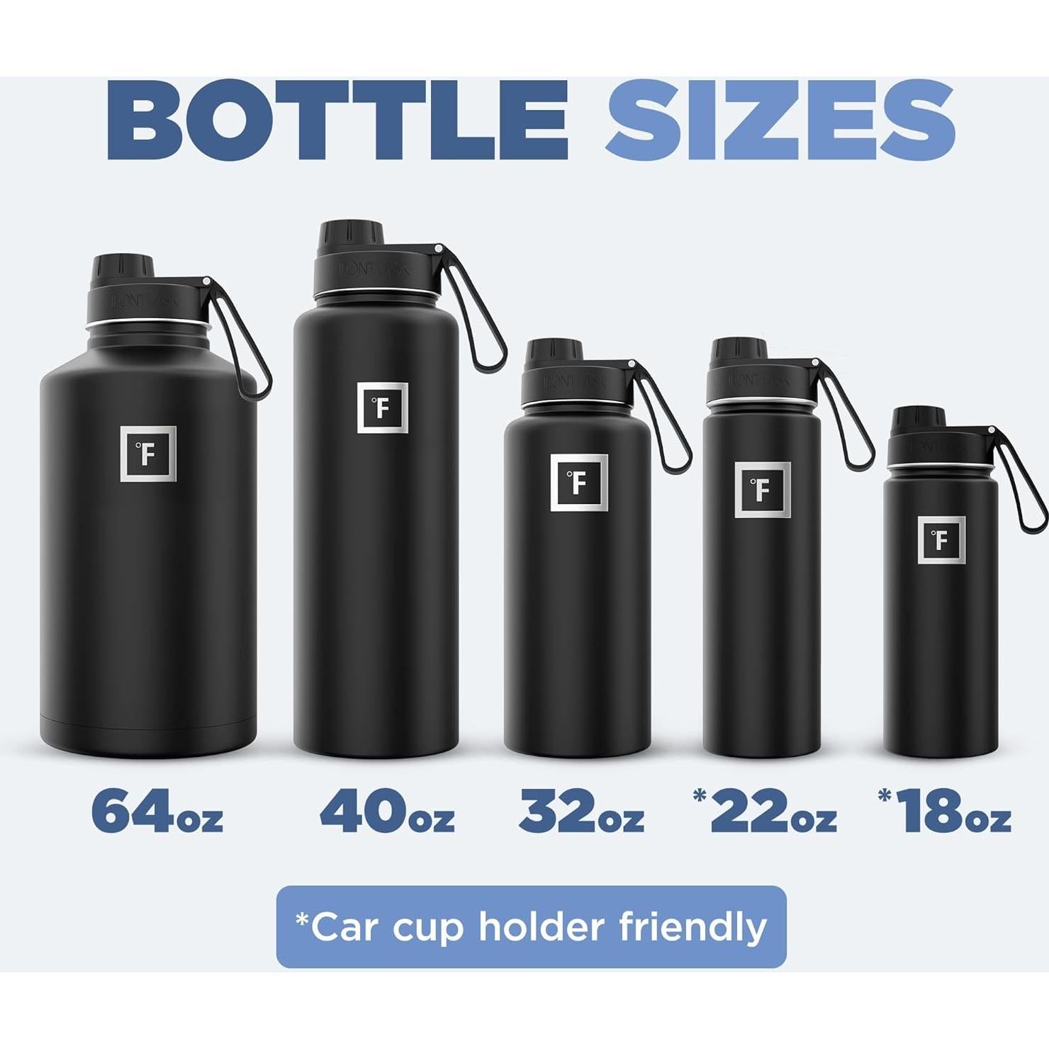 Botella de Hidratación Iron Flask 1.18L Acero Inoxidable Doble Pared