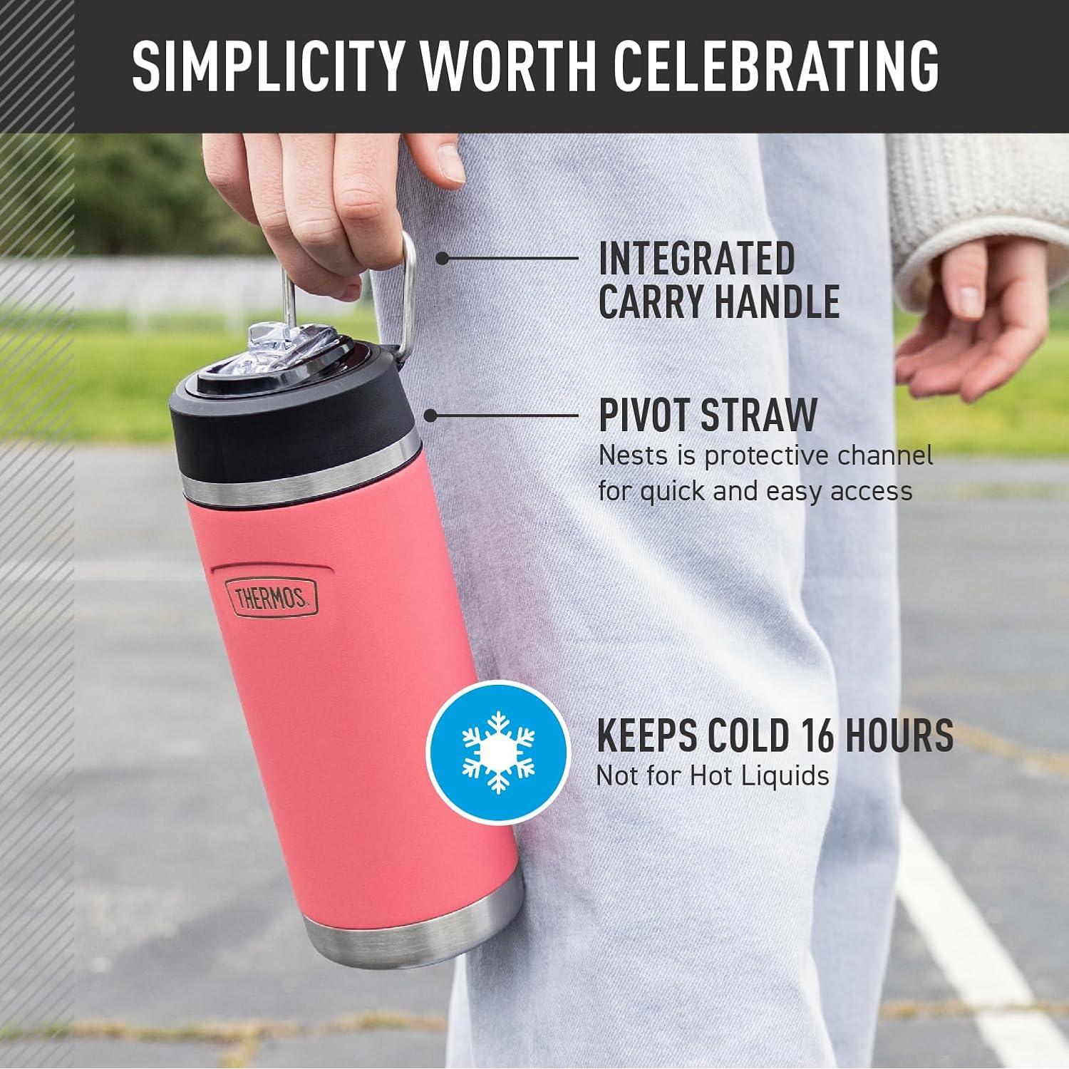 Botella de Agua Aislada Thermos Serie Icon 532 ml Azul Marino