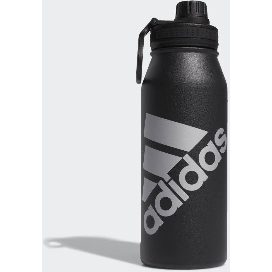 Botella de Agua adidas 1L Acero Inoxidable Doble Pared Negra