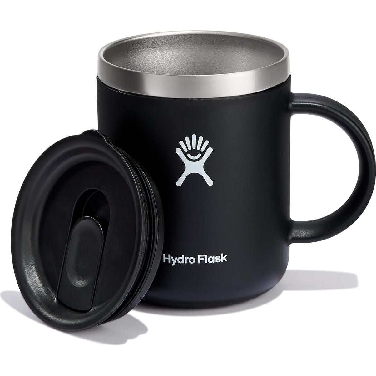 Taza Hydro Flask 12 oz Negra - Acero Inoxidable Aislada