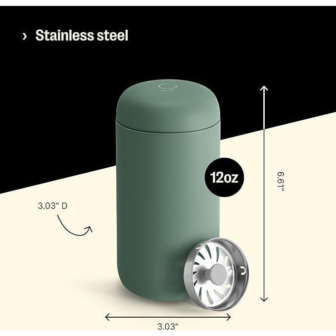 Taza de Viaje Fellow Carter 355 ml Acero Inoxidable Verde