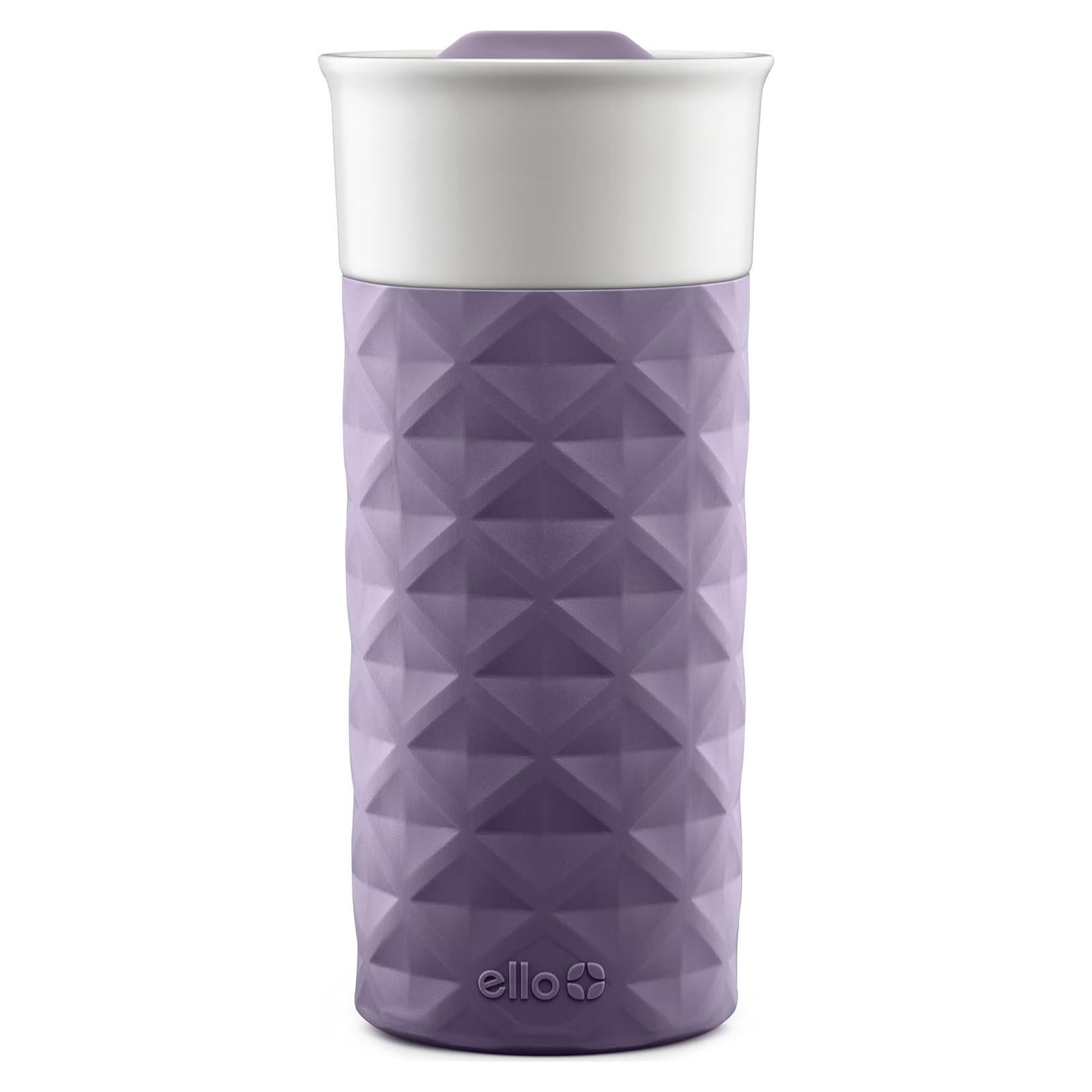 Taza de Viaje Cerámica Ello Ogden 16oz Tapa Deslizante Púrpura