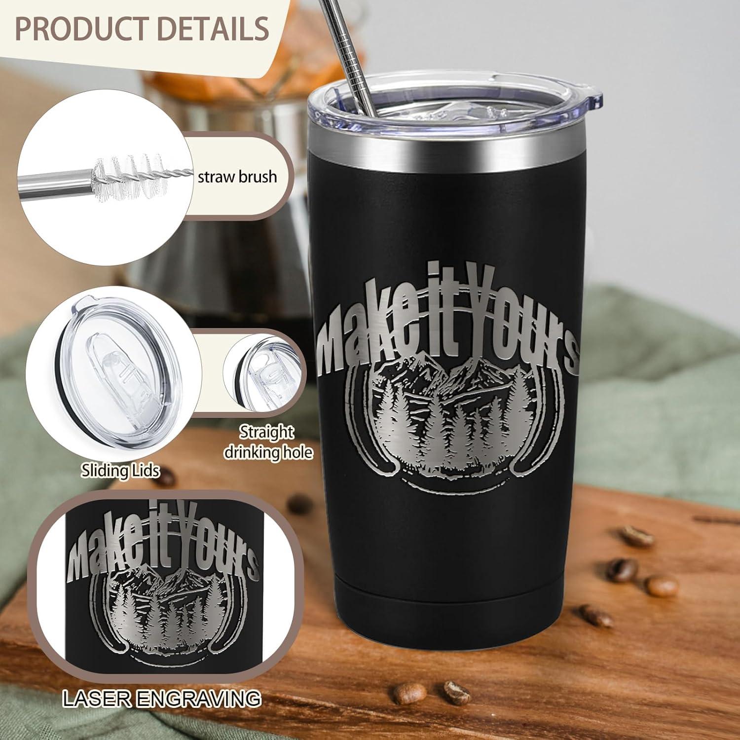 Paquete de 16 Tazas Aisladas YOUKE OLA 591 ml Negras