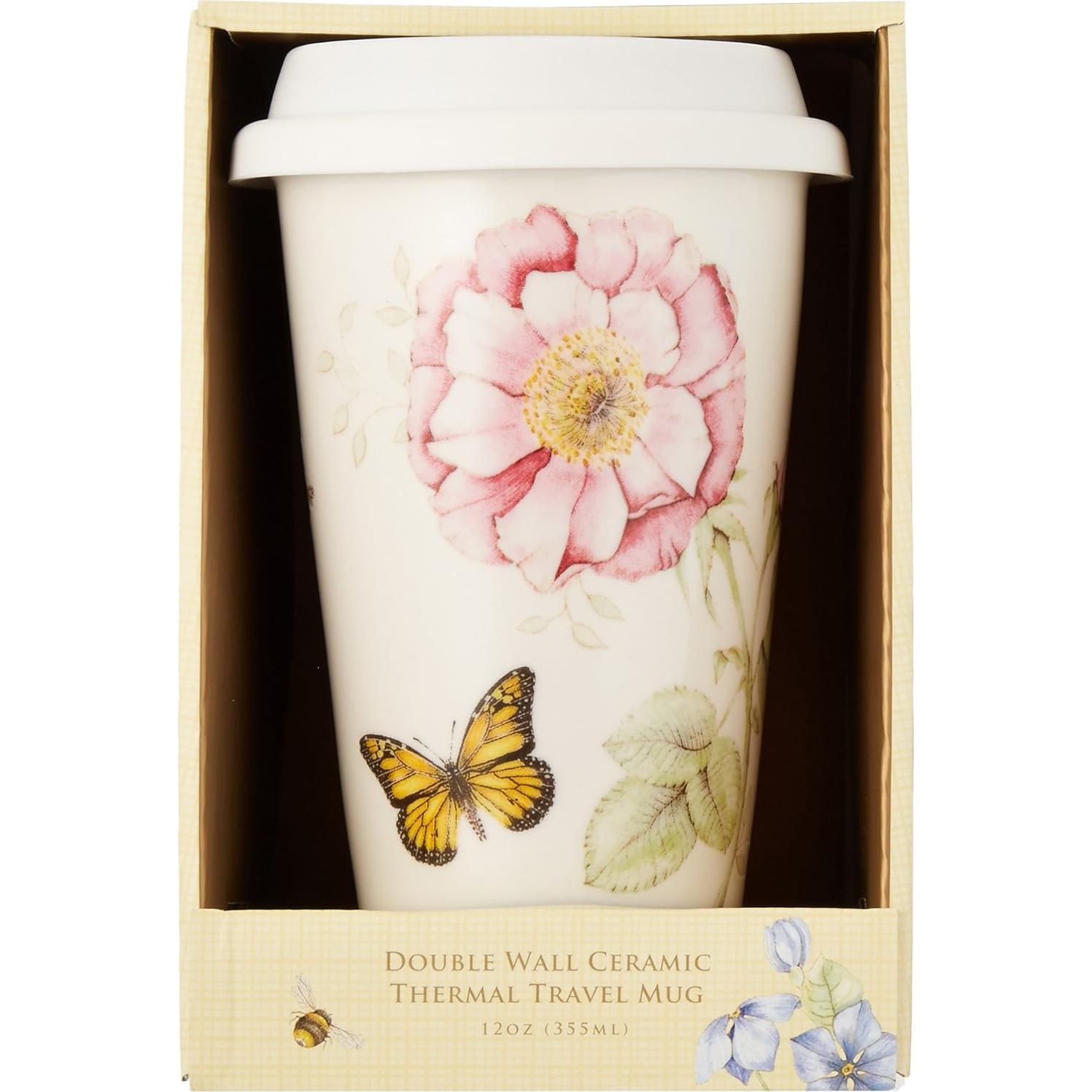 Taza Térmica de Viaje Lenox Mariposa Prado 295ml Multicolor