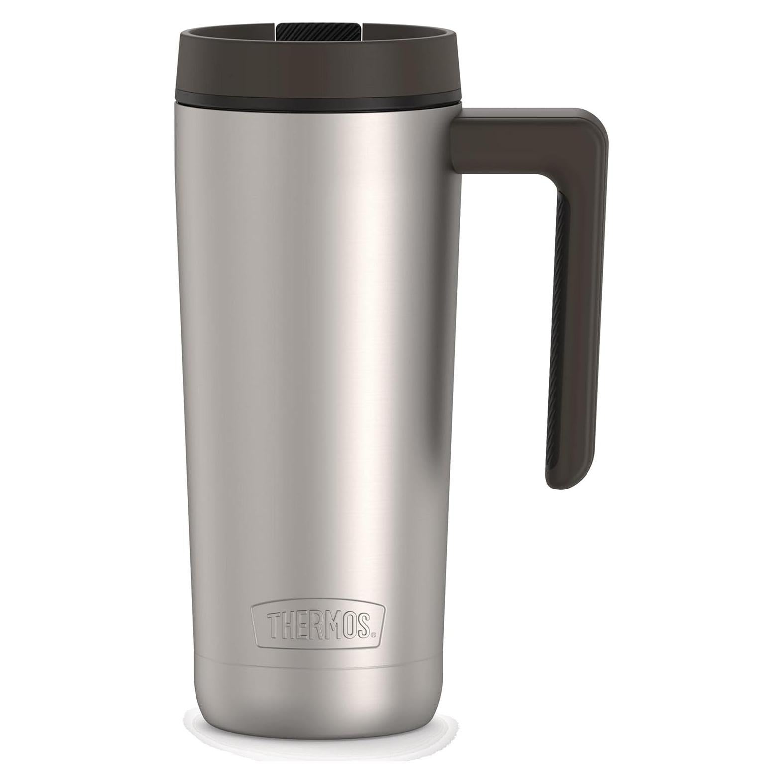 Taza de Acero Inoxidable THERMOS 18oz Negra Mate Aislada