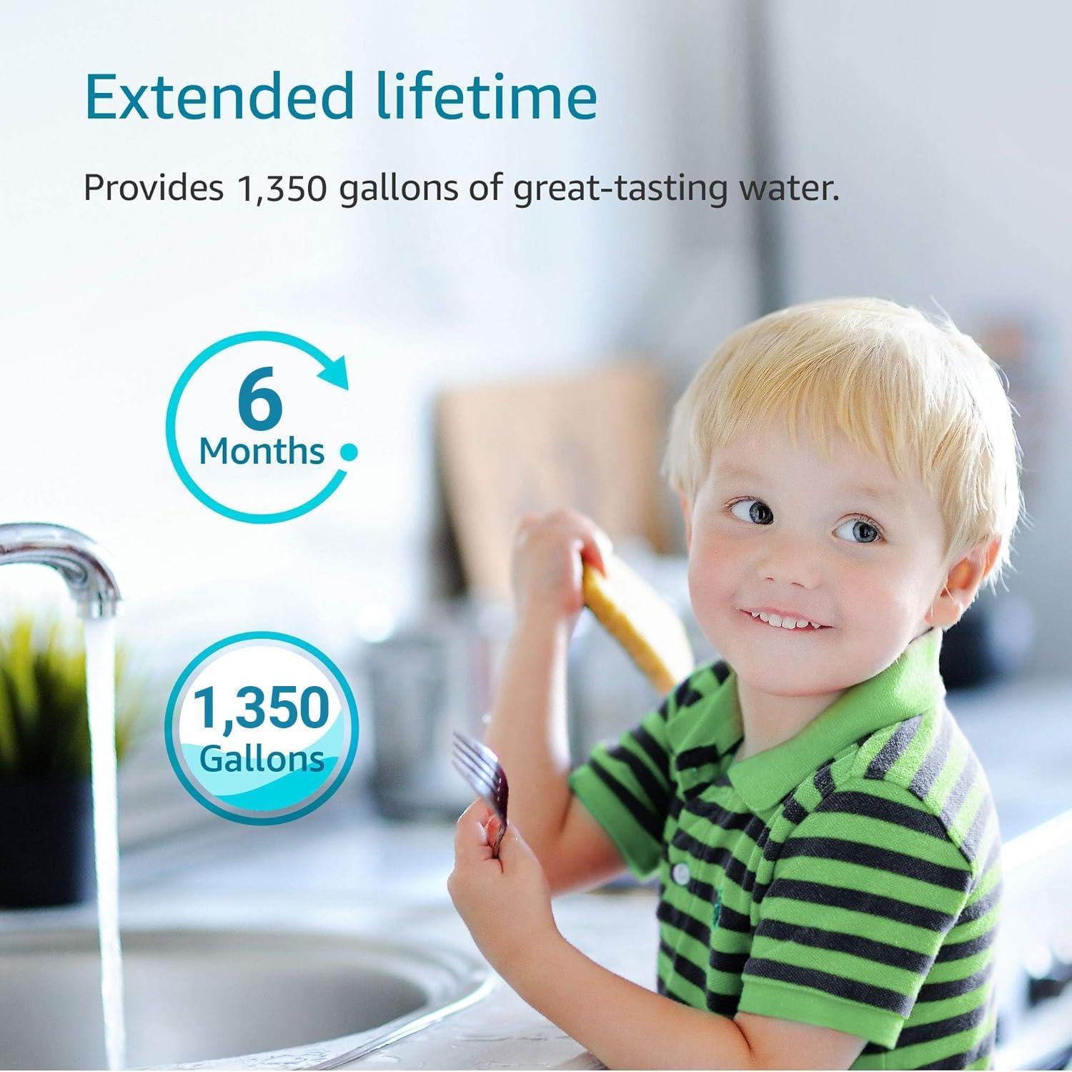 Filtro de Agua AQUACREST FQK2J - Reemplazo GE FQK2J, 2 Unidades