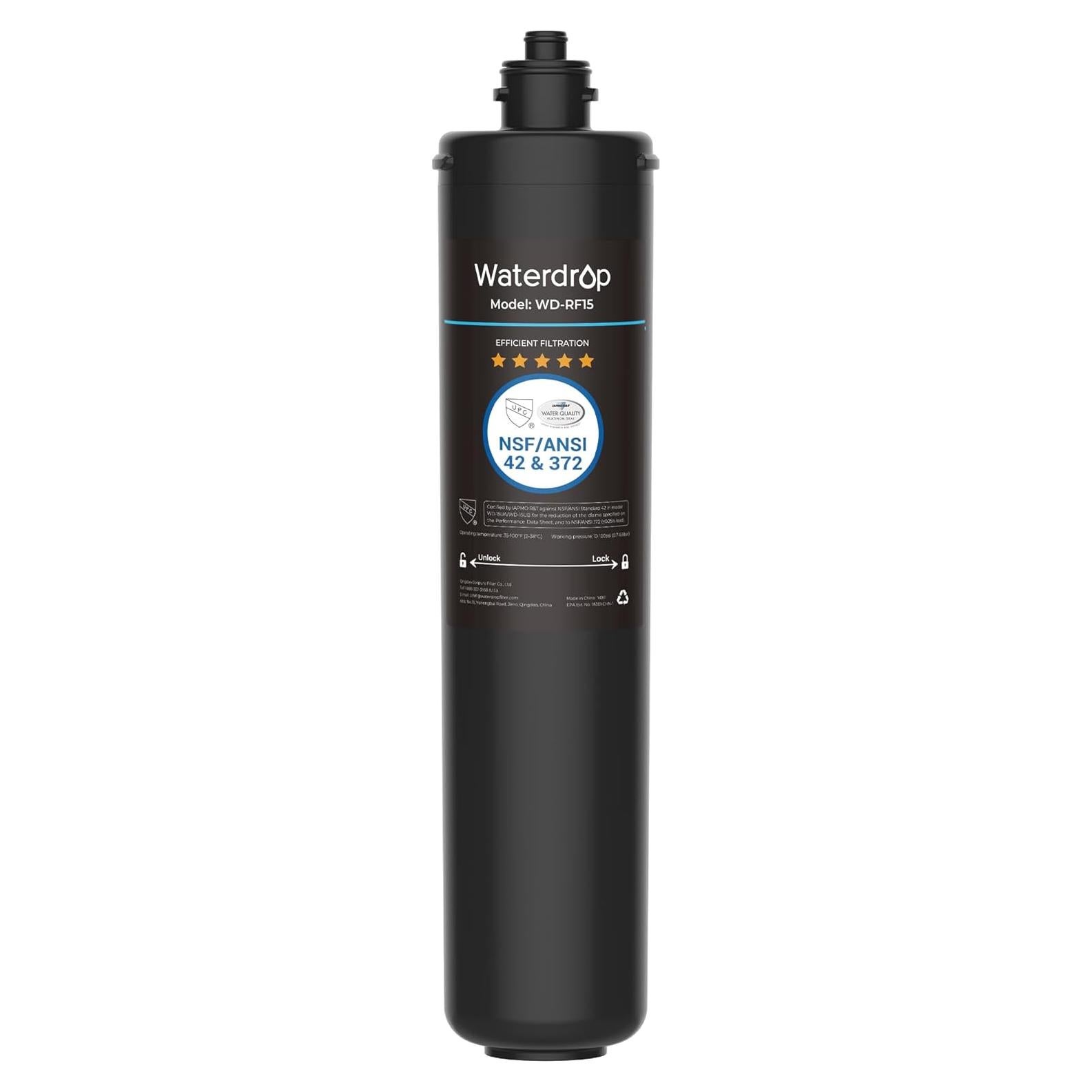Cartucho Filtro Reemplazo Waterdrop RF15 para Agua Bajo Fregadero