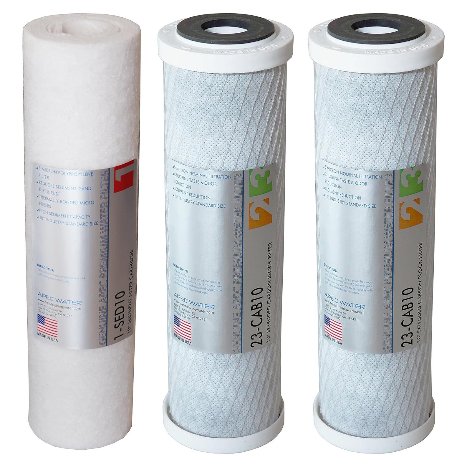 Filtro de Reemplazo APEC Water ULTIMATE 3 Etapas 10" (25.4 cm)