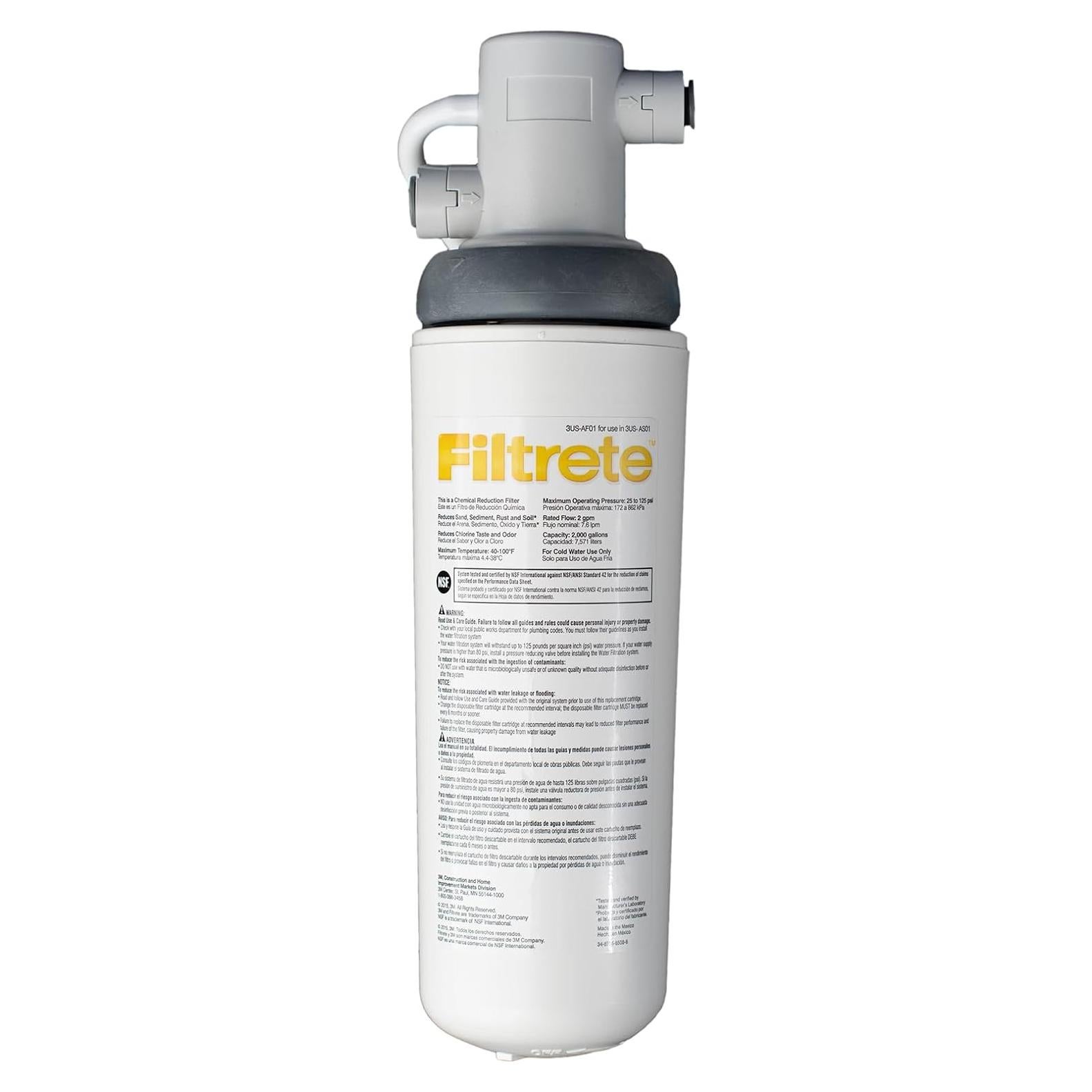 Sistema de Filtración de Agua Filtrete 3US-AS01 Bajo Fregadero