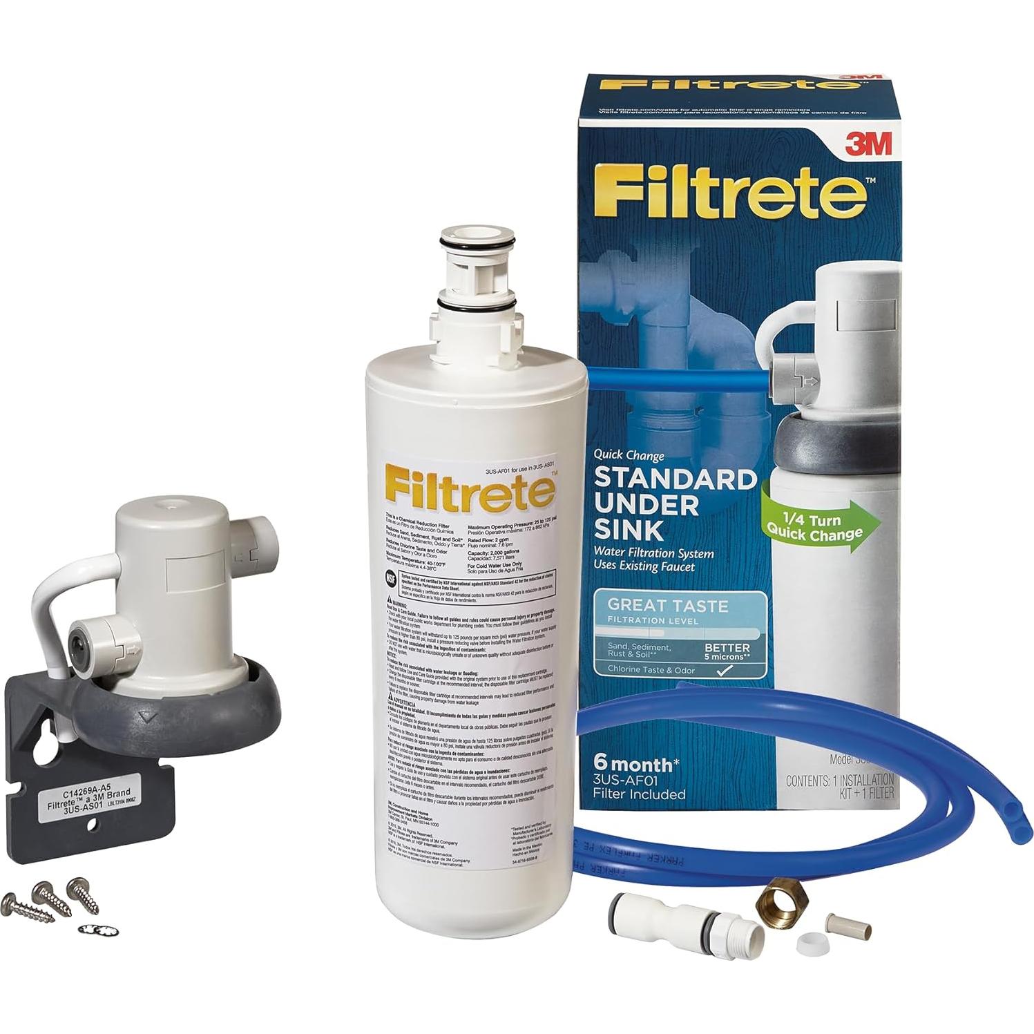 Sistema de Filtración de Agua Filtrete 3US-AS01 Bajo Fregadero