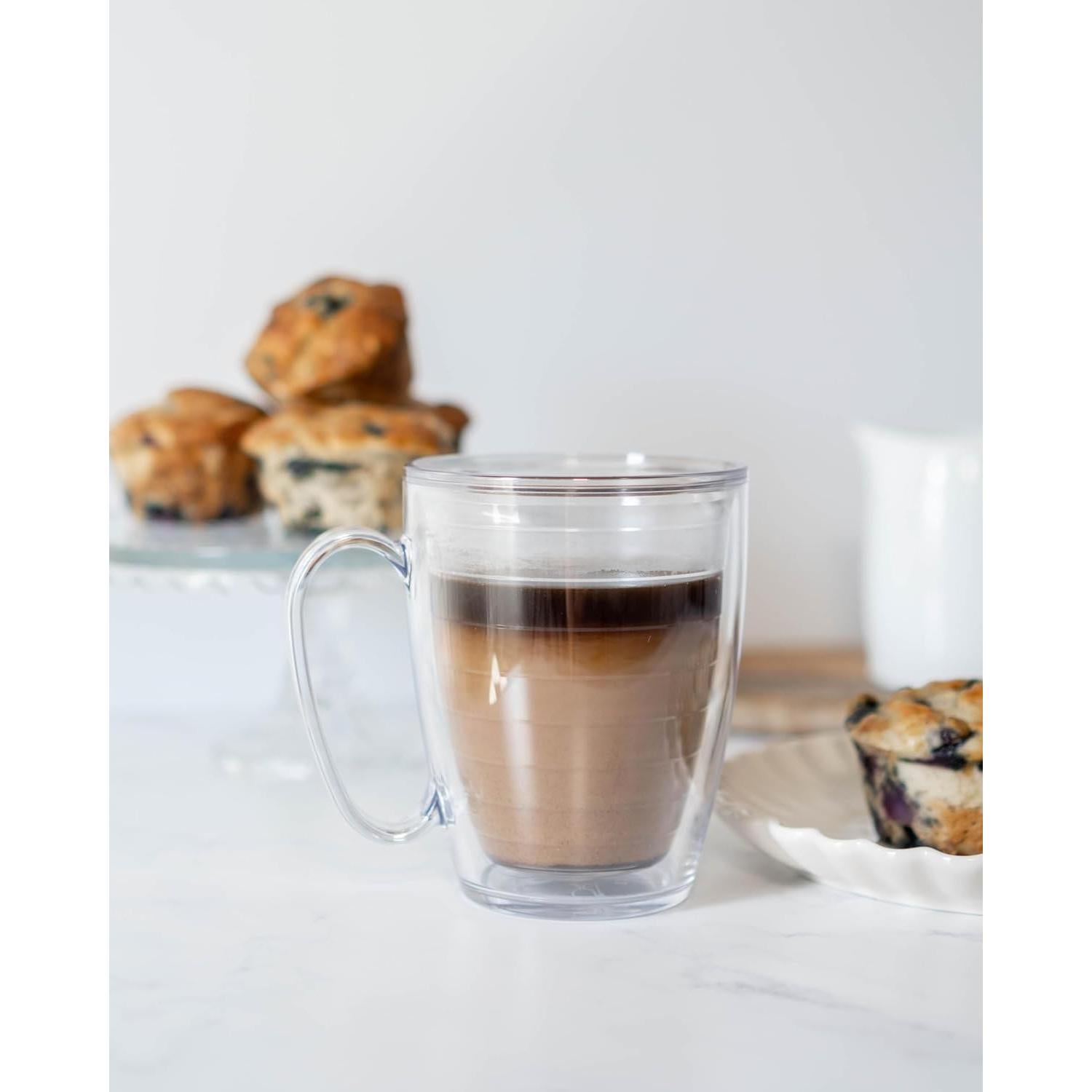 Vaso Aislado Tervis 16oz Claro Doble Pared Hecho en EE. UU.