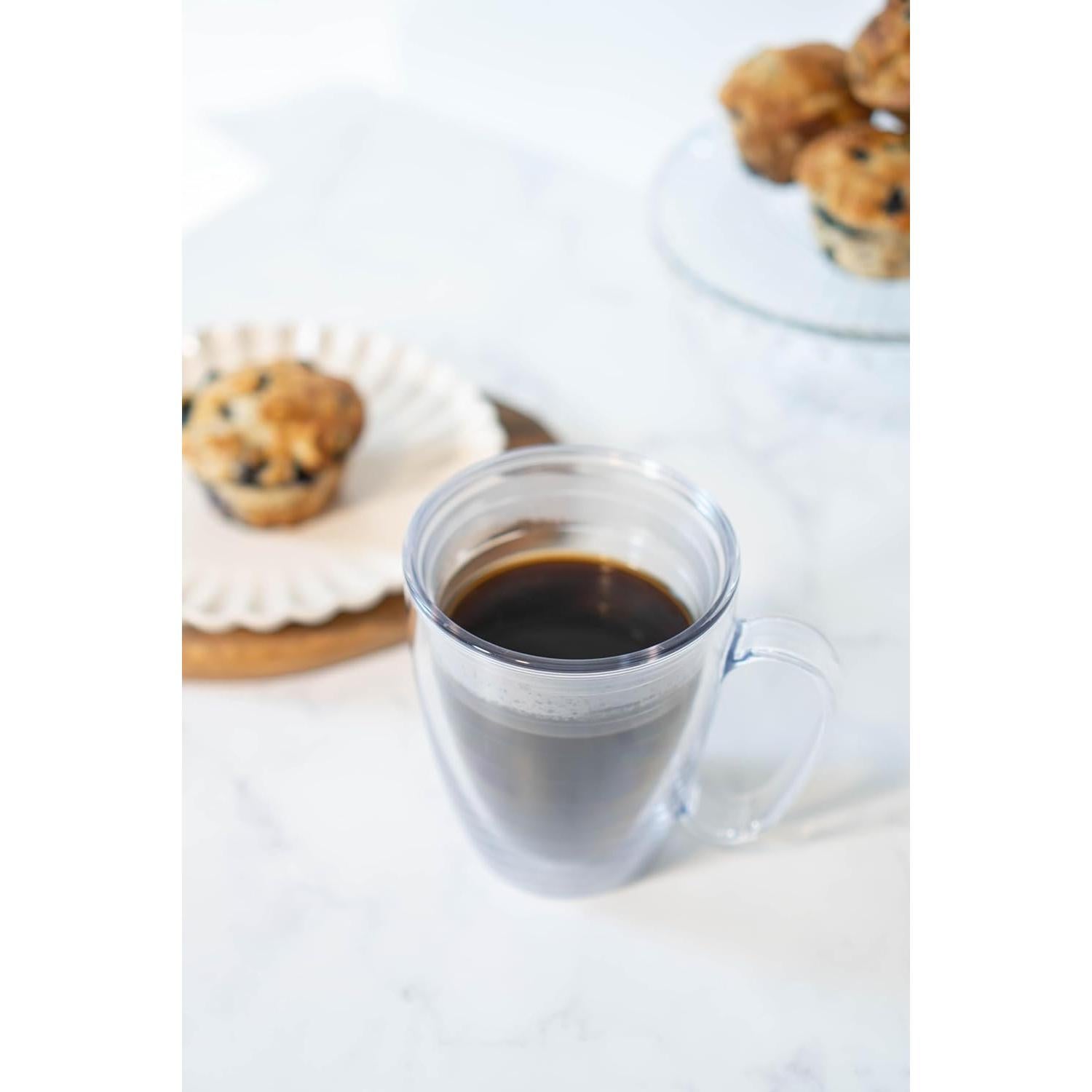 Vaso Aislado Tervis 16oz Claro Doble Pared Hecho en EE. UU.