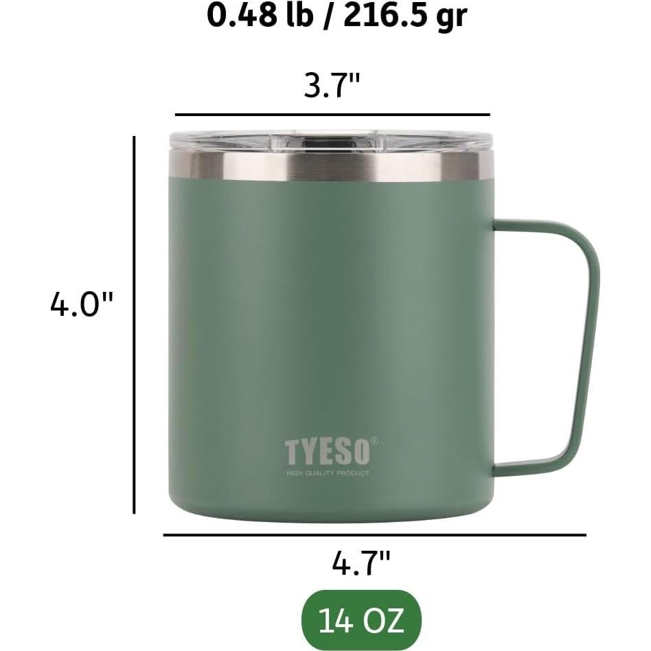 Taza Térmica Aislada Predate 397 ml con Asa y Tapa Deslizante